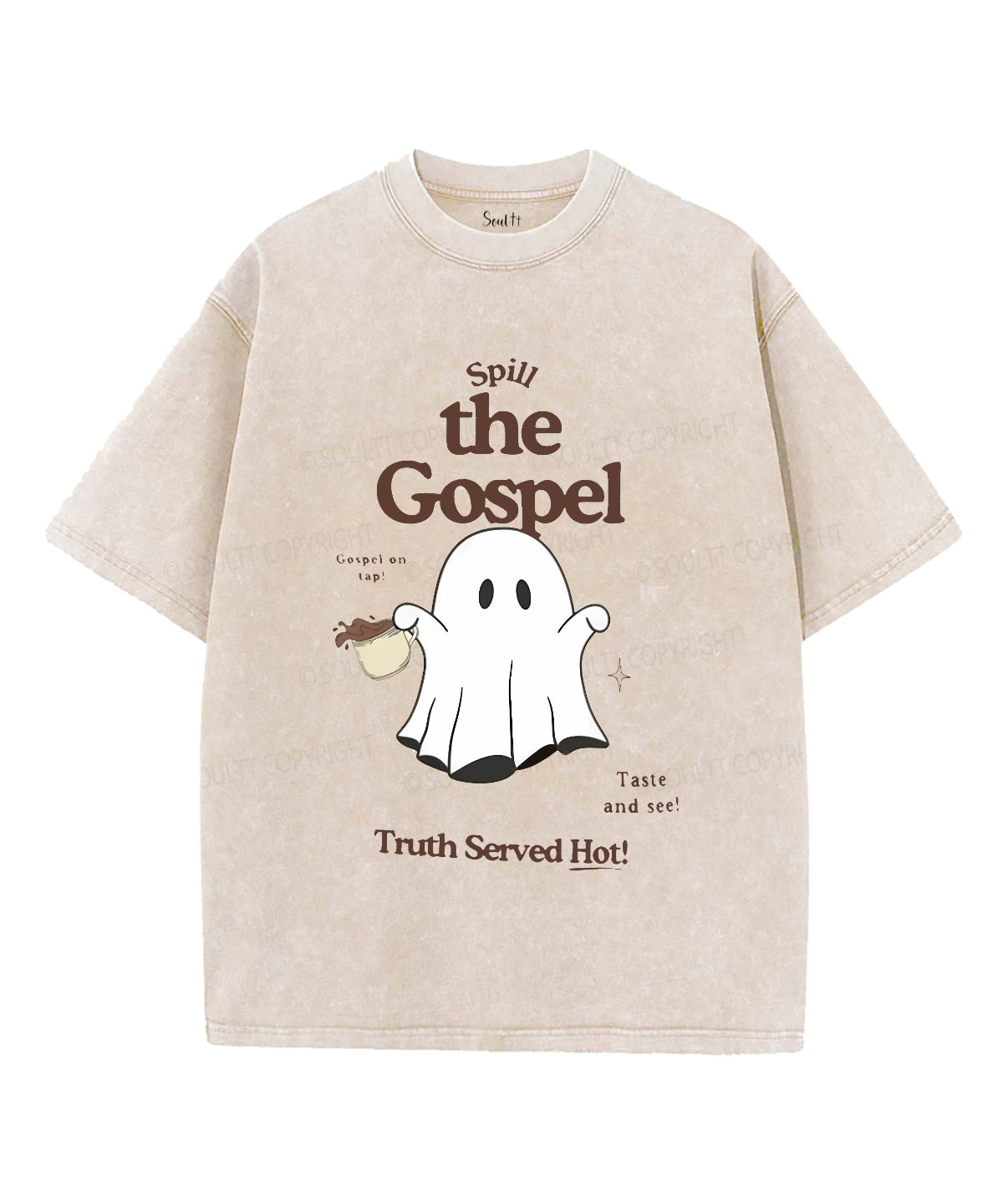 Truth Served Hot Unisex Washed Christian T-shirt Hoodie, Sweatshirt | CiraTrend.com (Image 1)
