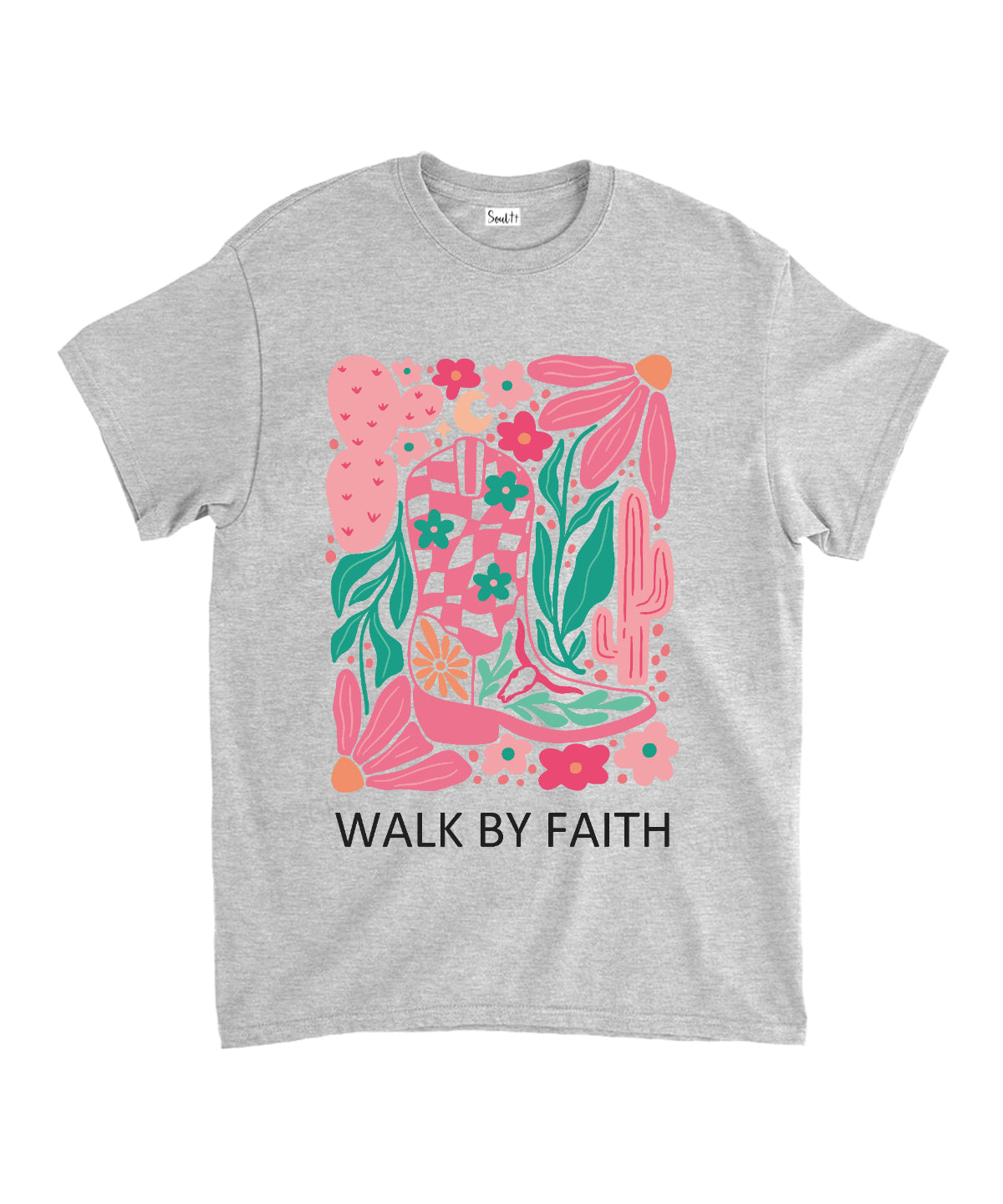 Walk By Faith Unisex Cotton Christian T-Shirt Hoodie, Sweatshirt | CiraTrend.com (Image 3)