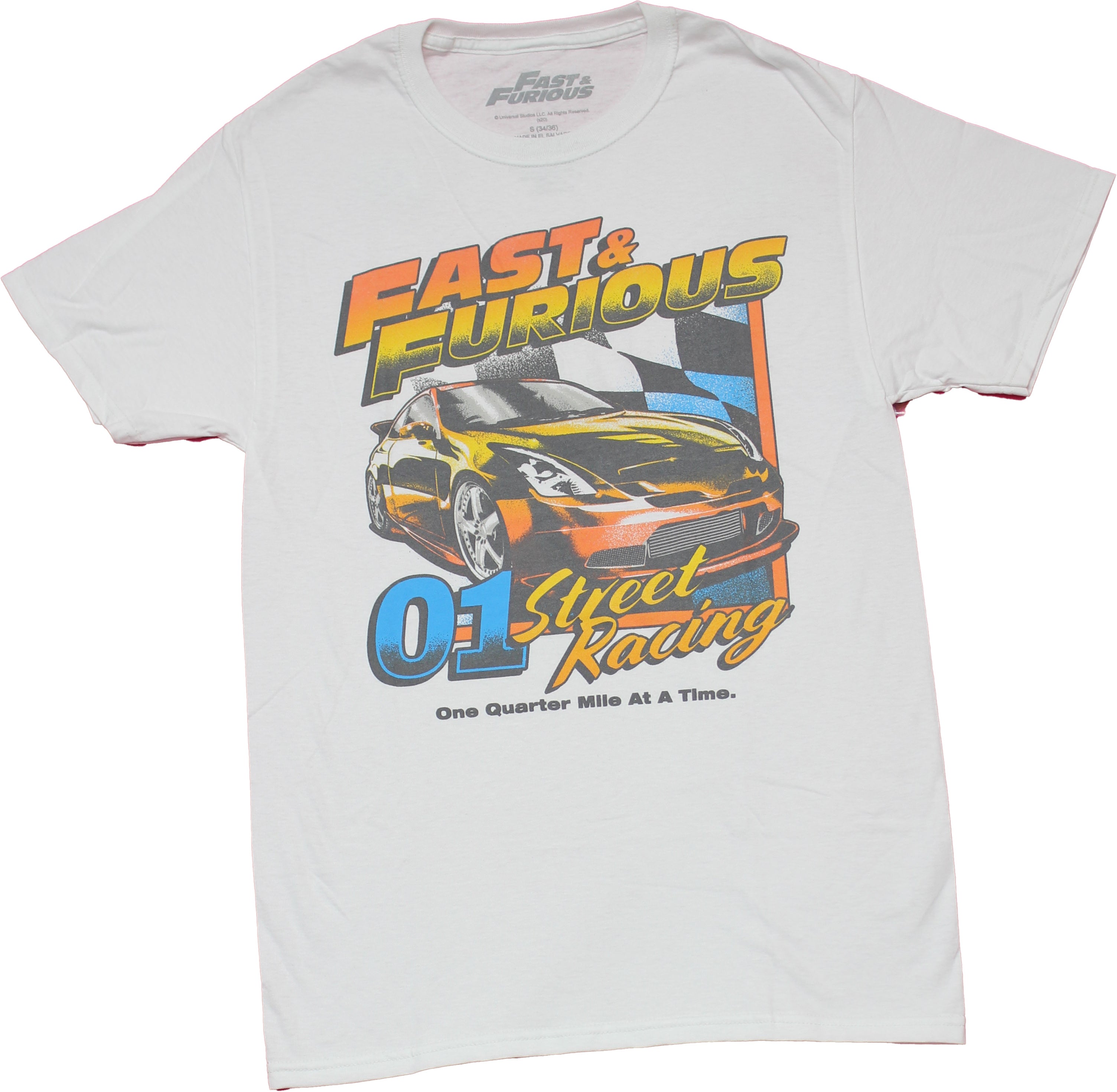 Fast and Furious Mens T-Shirt -  01 Street Racing Quarter Mile At A Time Hoodie, Sweatshirt | CiraTrend.com