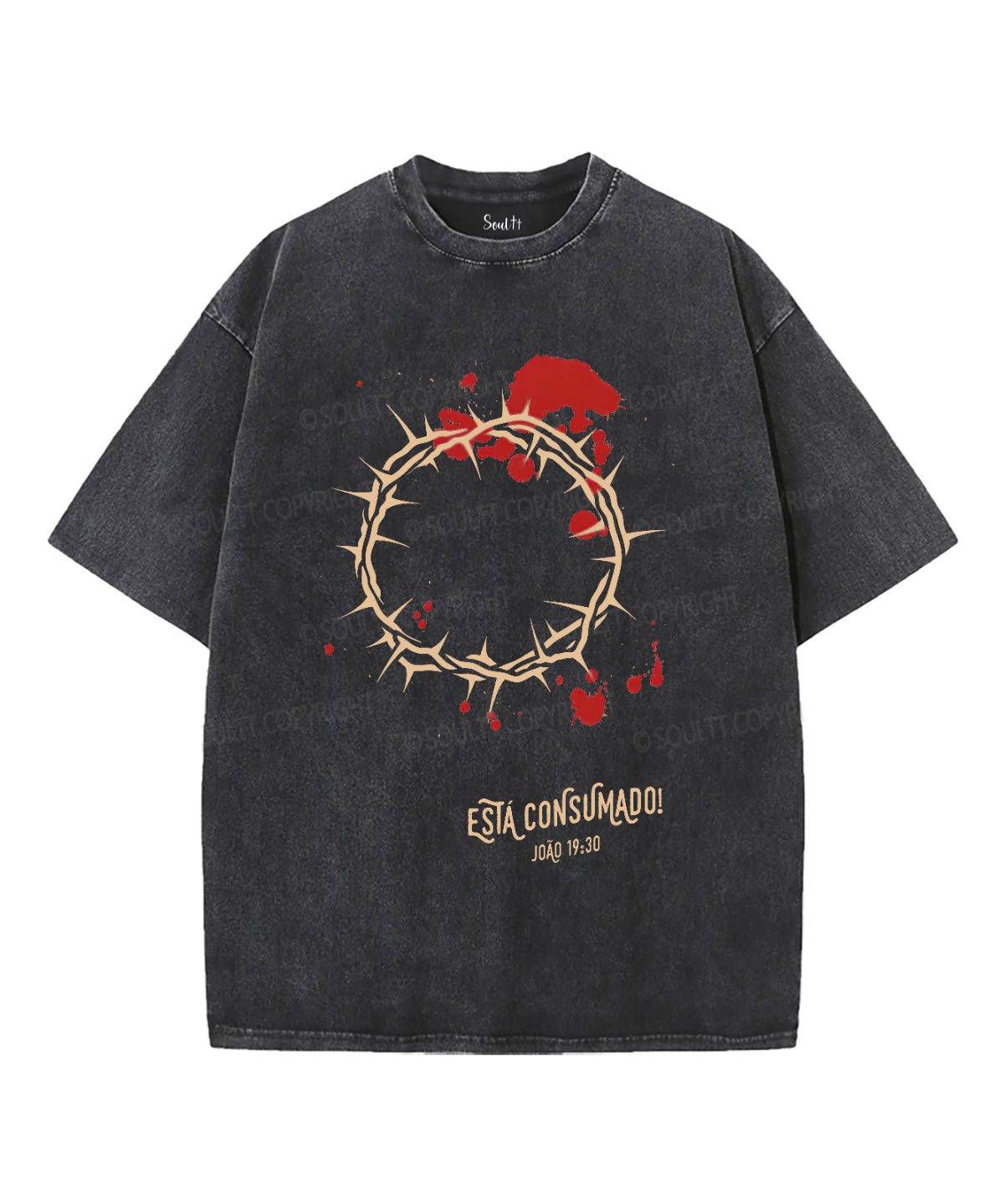 EstÃ¡ Consumado Unisex Washed Christian T-shirt Hoodie, Sweatshirt | CiraTrend.com (Image 2)