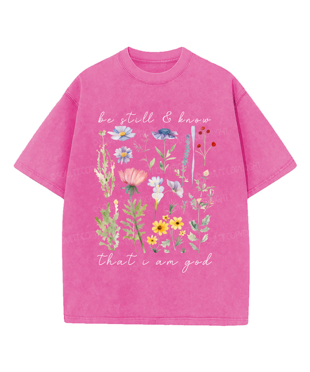 Be Still & Know Washed Christian T-shirt Hoodie, Sweatshirt | CiraTrend.com (Image 3)