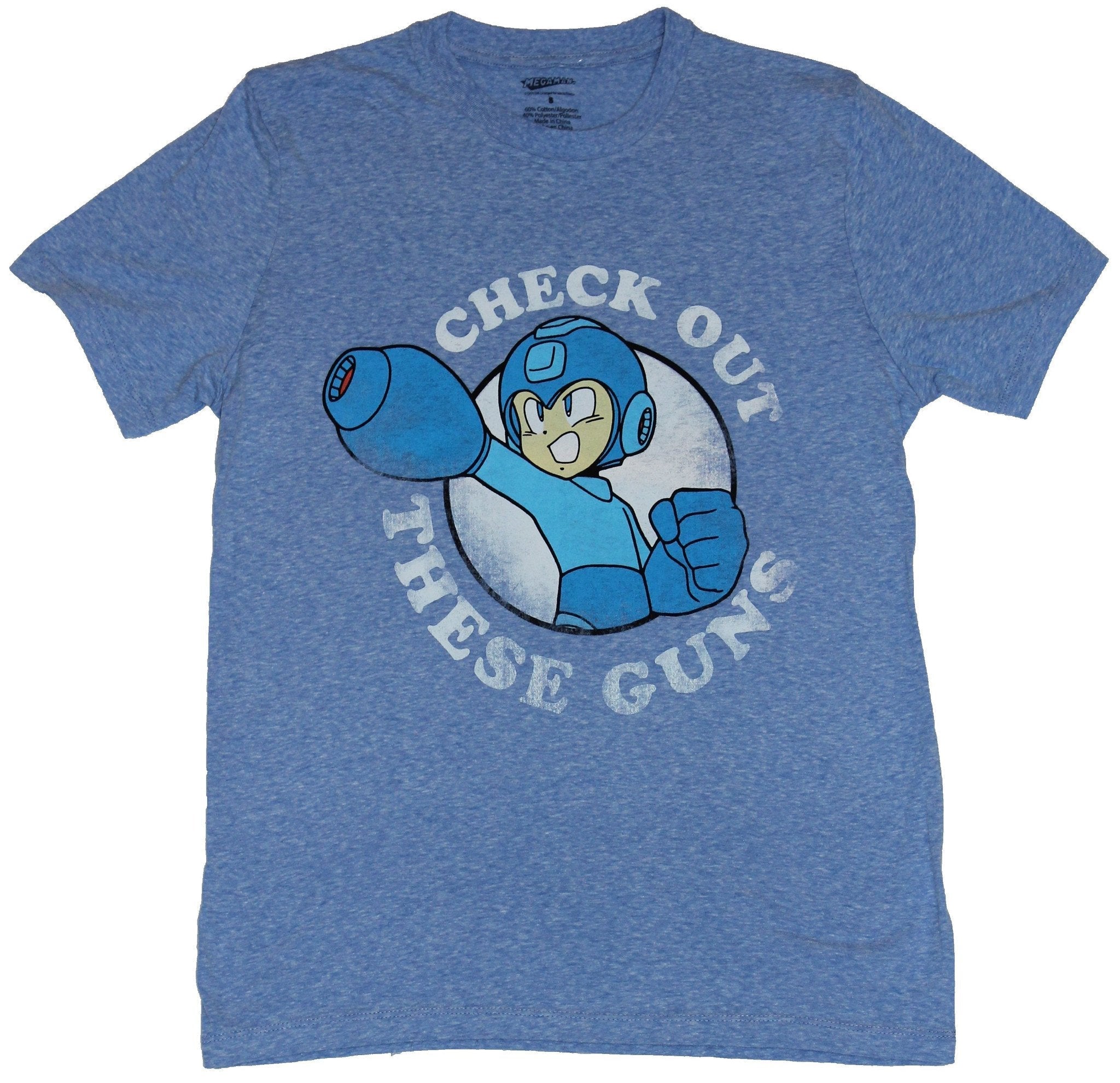 Mega Man (Capcom) Mens T-Shirt  - Check Out these Guns Circle Image Hoodie, Sweatshirt | CiraTrend.com