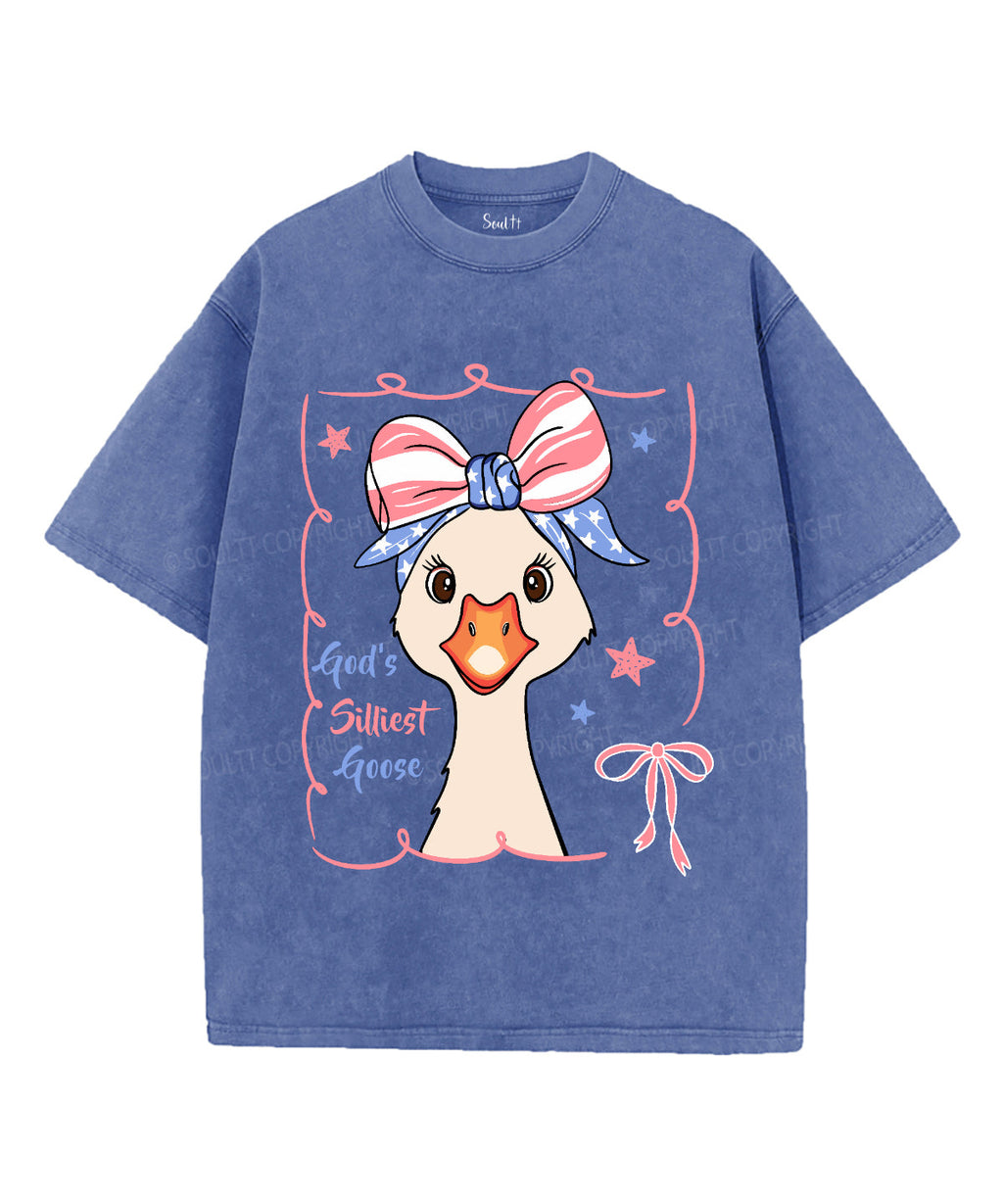 God'S Silliest Goose Washed Christian Style001 T-Shirts, Hoodie, Sweatshirt