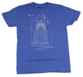 Doctor Who Mens T-Shirt - Dalek Schematic Blueprint Image Hoodie, Sweatshirt | CiraTrend.com