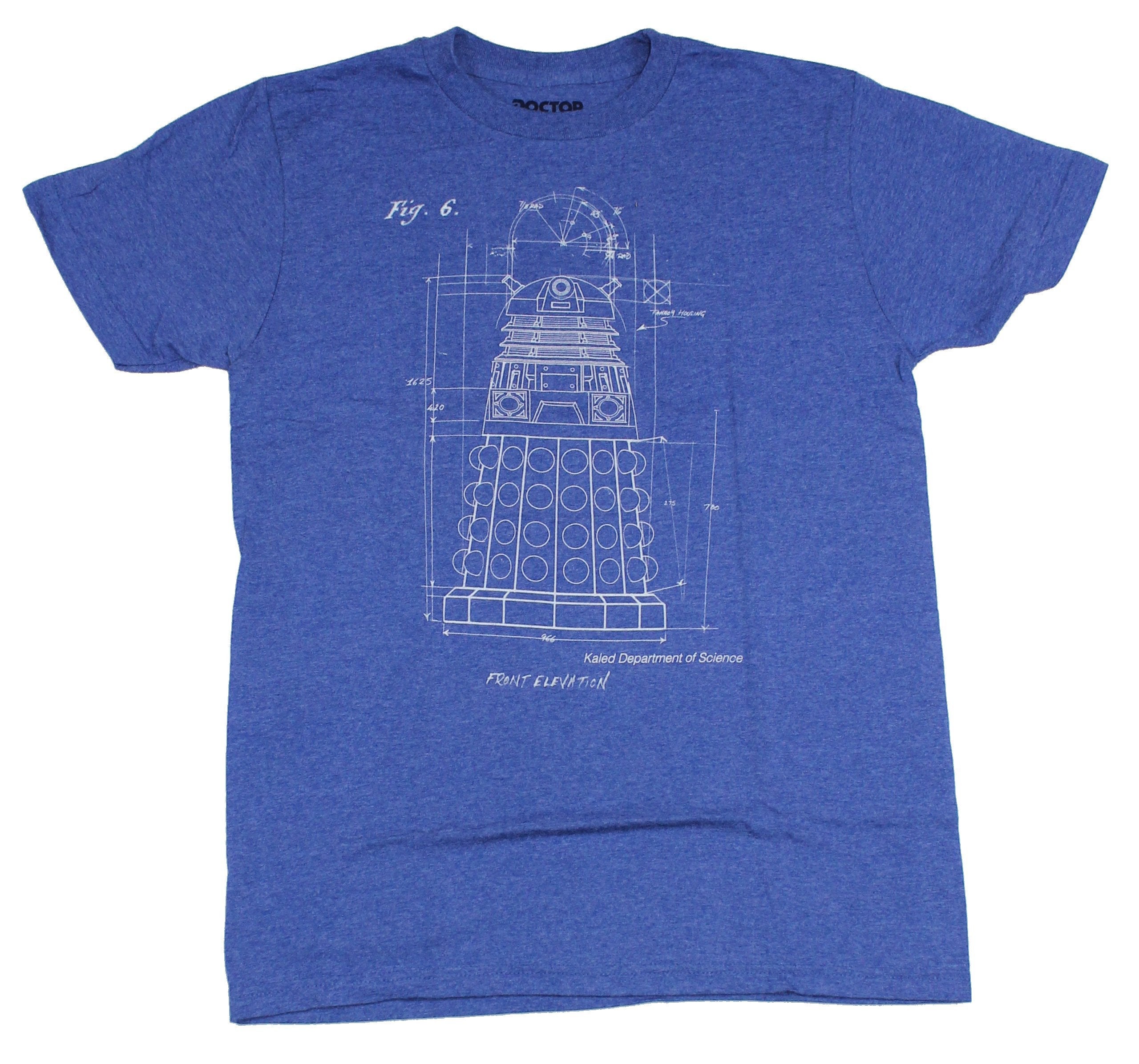 Doctor Who Mens T-Shirt - Dalek Schematic Blueprint Image Hoodie, Sweatshirt | CiraTrend.com