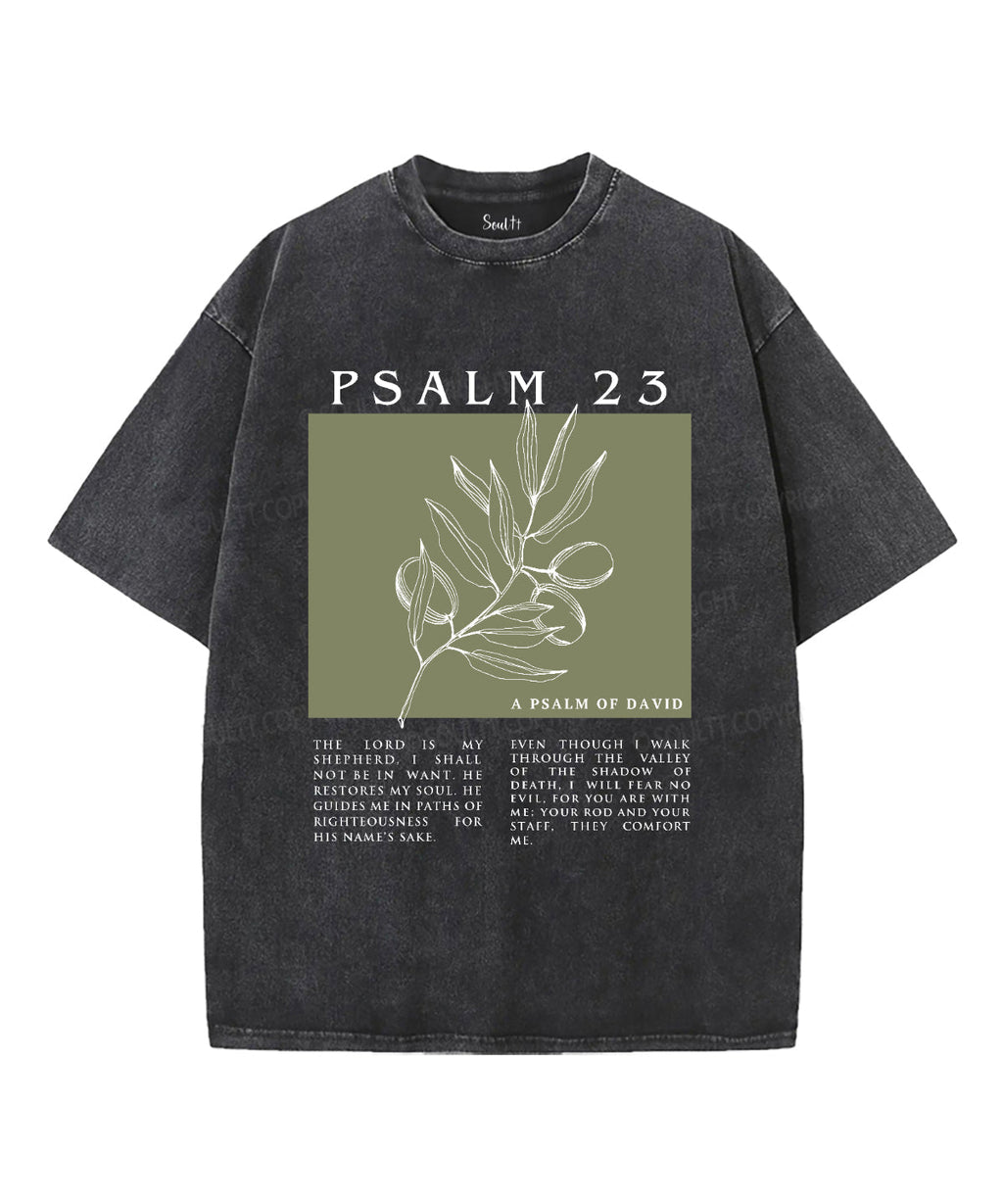 The Lord Id My Shepherd Washed Christian T-shirt Hoodie, Sweatshirt | CiraTrend.com (Image 1)