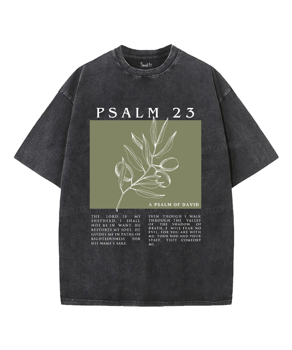 The Lord Id My Shepherd Washed Christian T-shirt Hoodie, Sweatshirt | CiraTrend.com (Image 1)
