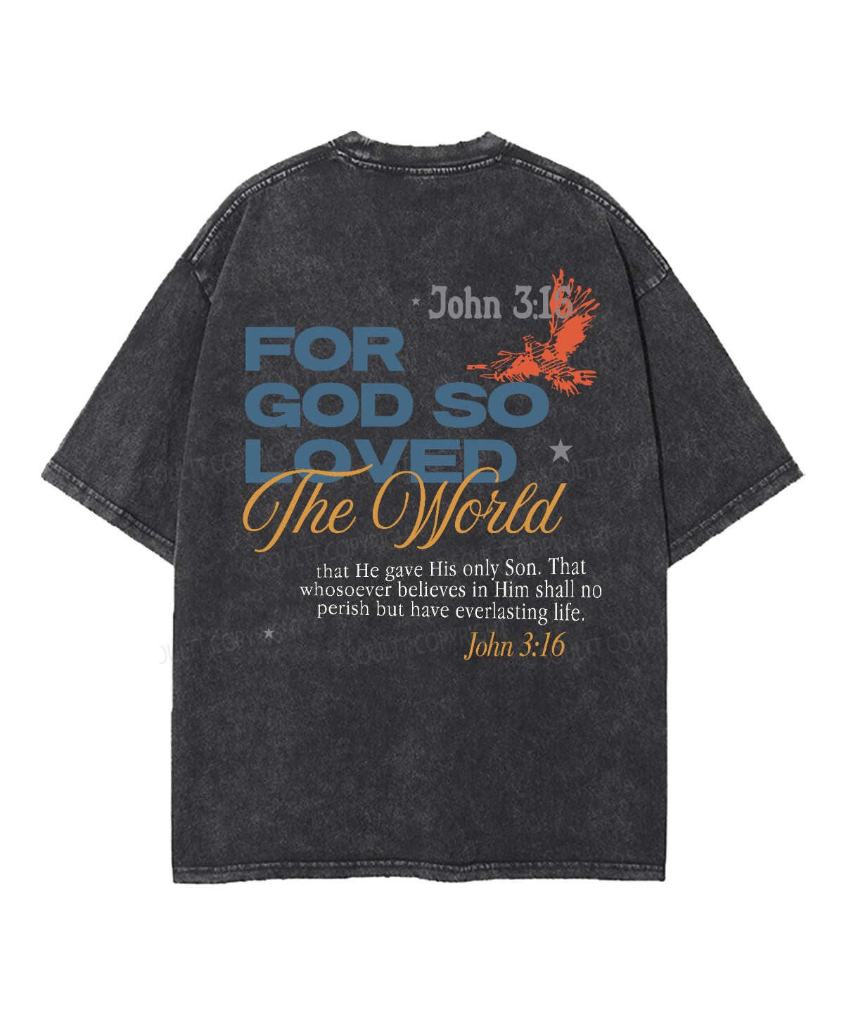 For God So love The World Double Sided Washed Christian T-shirt Hoodie, Sweatshirt | CiraTrend.com (Image 5)