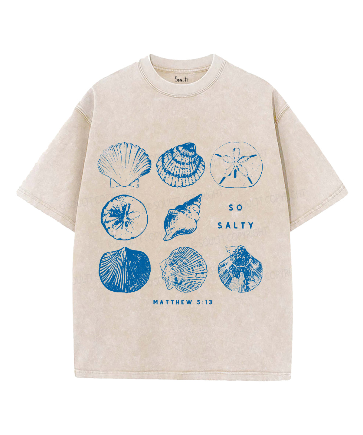 So Salty Unisex Washed Christian T-shirt Hoodie, Sweatshirt | CiraTrend.com (Image 3)