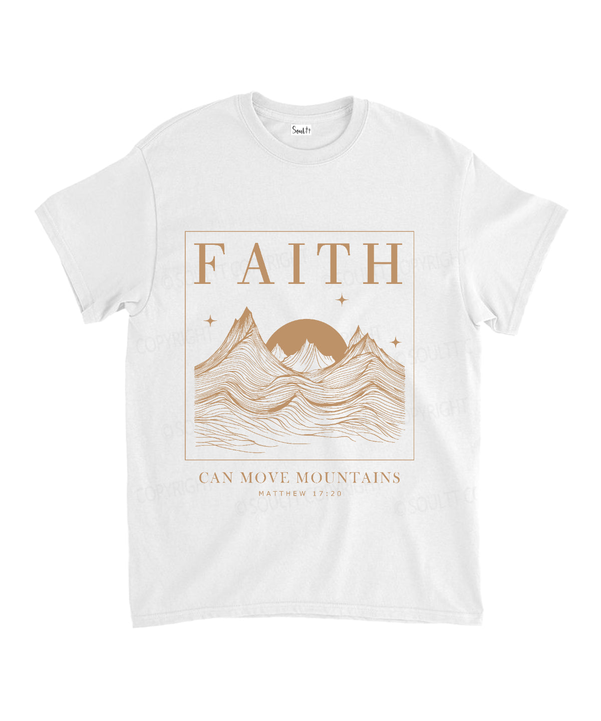 Faith Can Move Mountains Unisex Cotton Christian T-Shirt Hoodie, Sweatshirt | CiraTrend.com (Image 2)