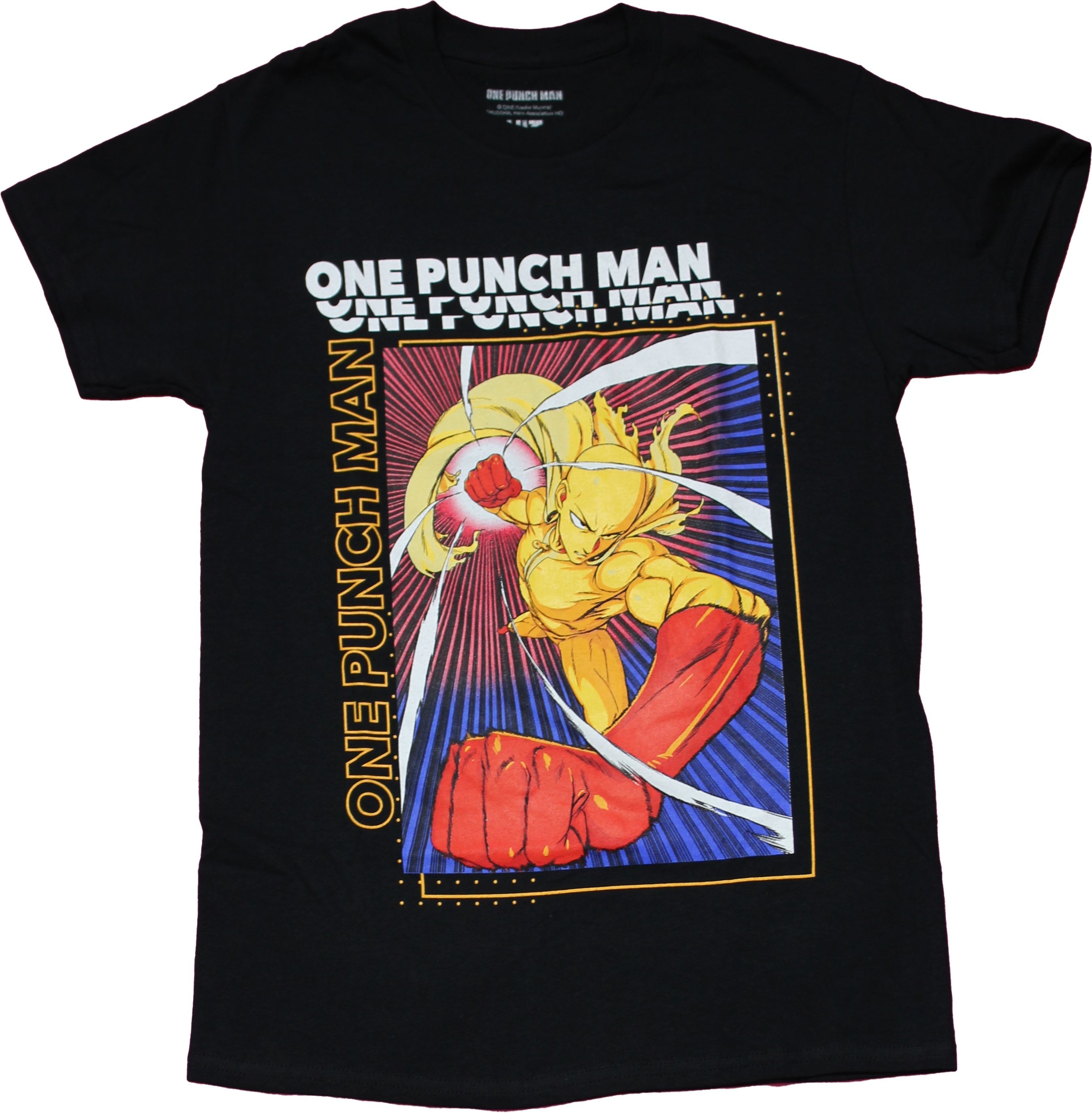 One Punch Man Mens T-Shirt - Saitama Strechy Flying Punch Hoodie, Sweatshirt | CiraTrend.com