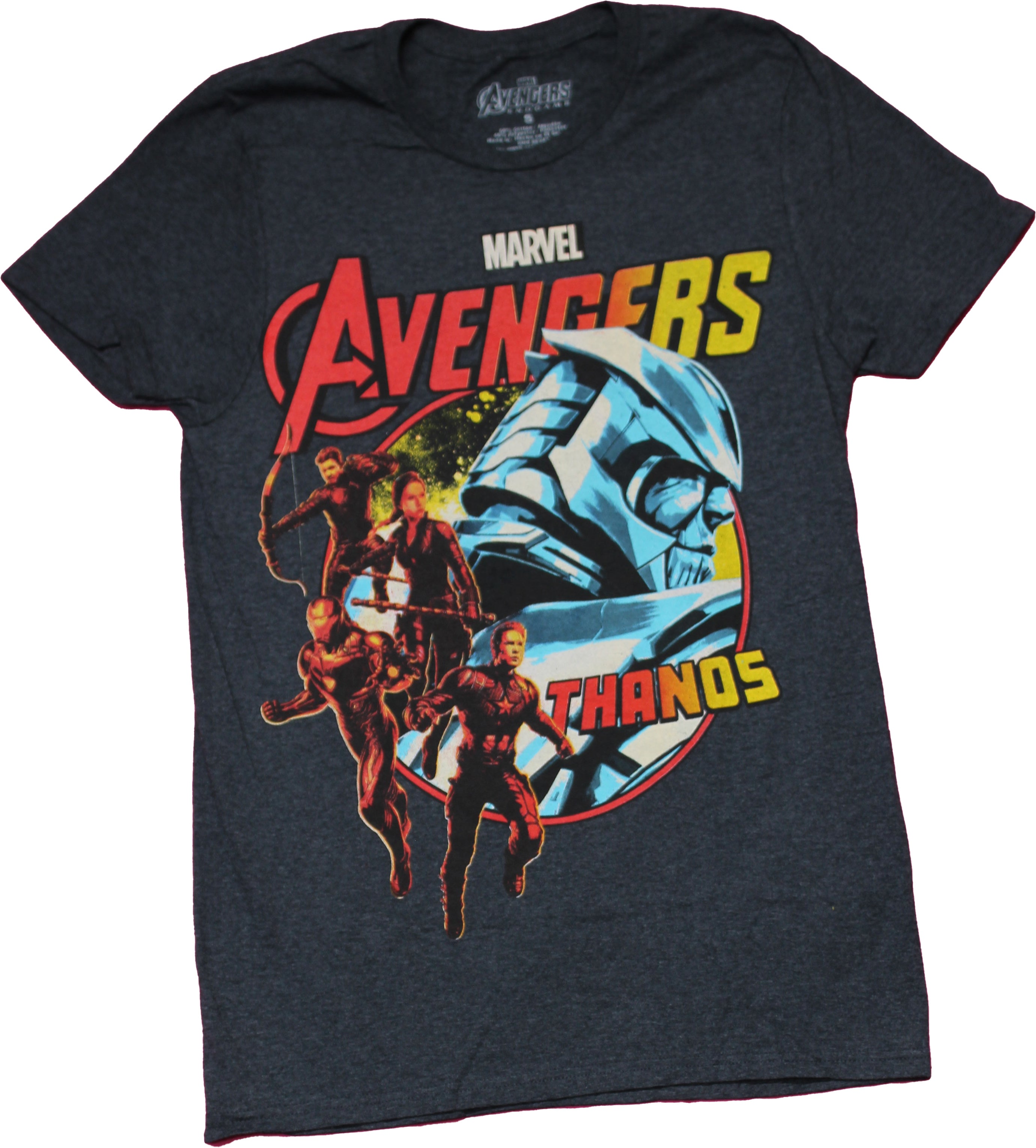 Avengers Mens T-Shirt -  Giant Thanos and cast in Circle Hoodie, Sweatshirt | CiraTrend.com