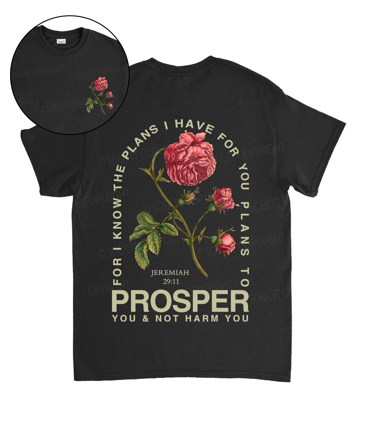 The Plans I Have For You Double Sided Unisex Cotton Christian T-Shirt Hoodie, Sweatshirt | CiraTrend.com (Image 1)