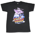 Street Fighter Mens T-Shirt - Purple and Blue Tinted Cast over Name Hoodie, Sweatshirt | CiraTrend.com