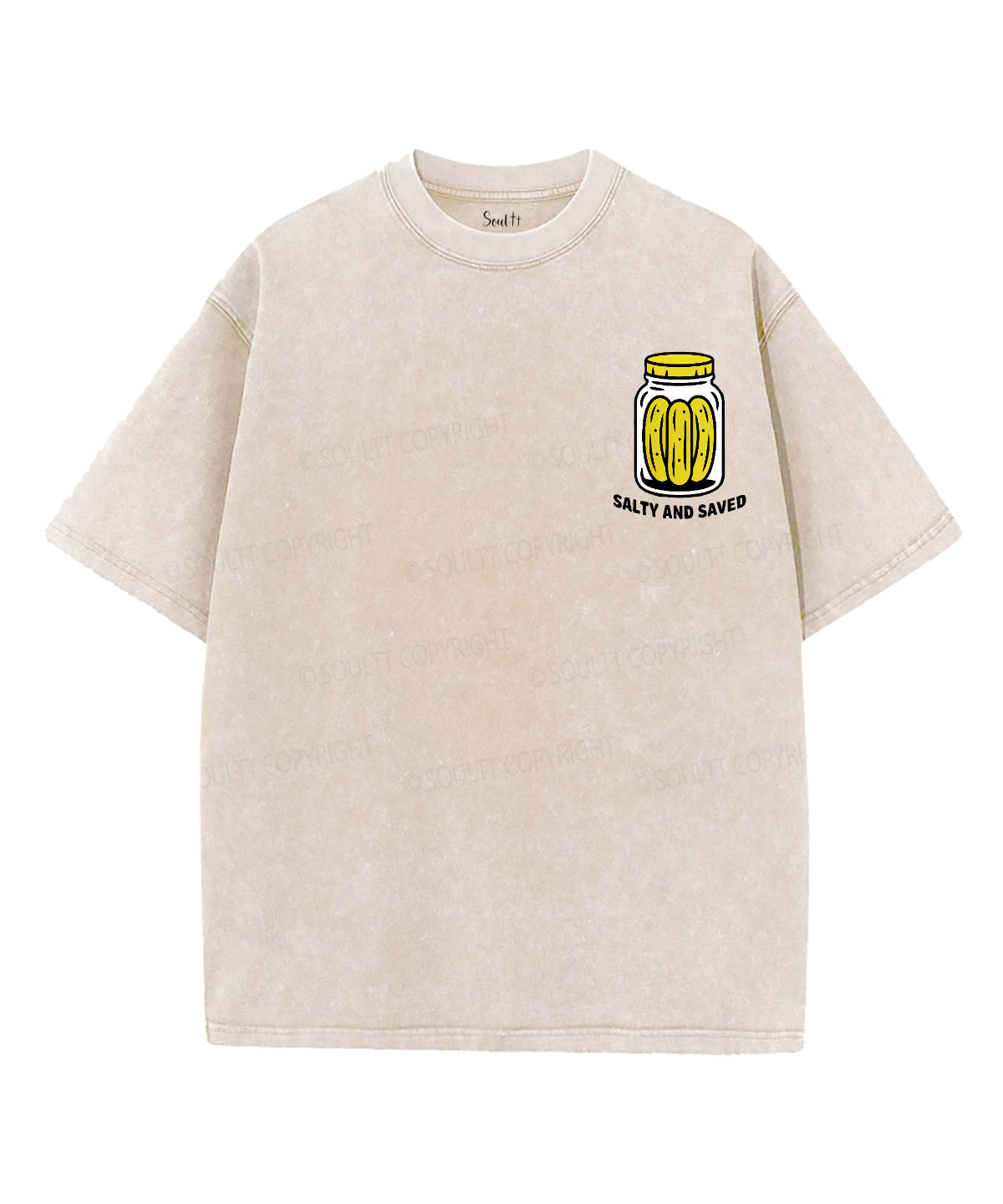 Salty And Saved Double Sided Unisex Washed Christian T-shirt Style007 Hoodie, Sweatshirt | CiraTrend.com (Image 2)