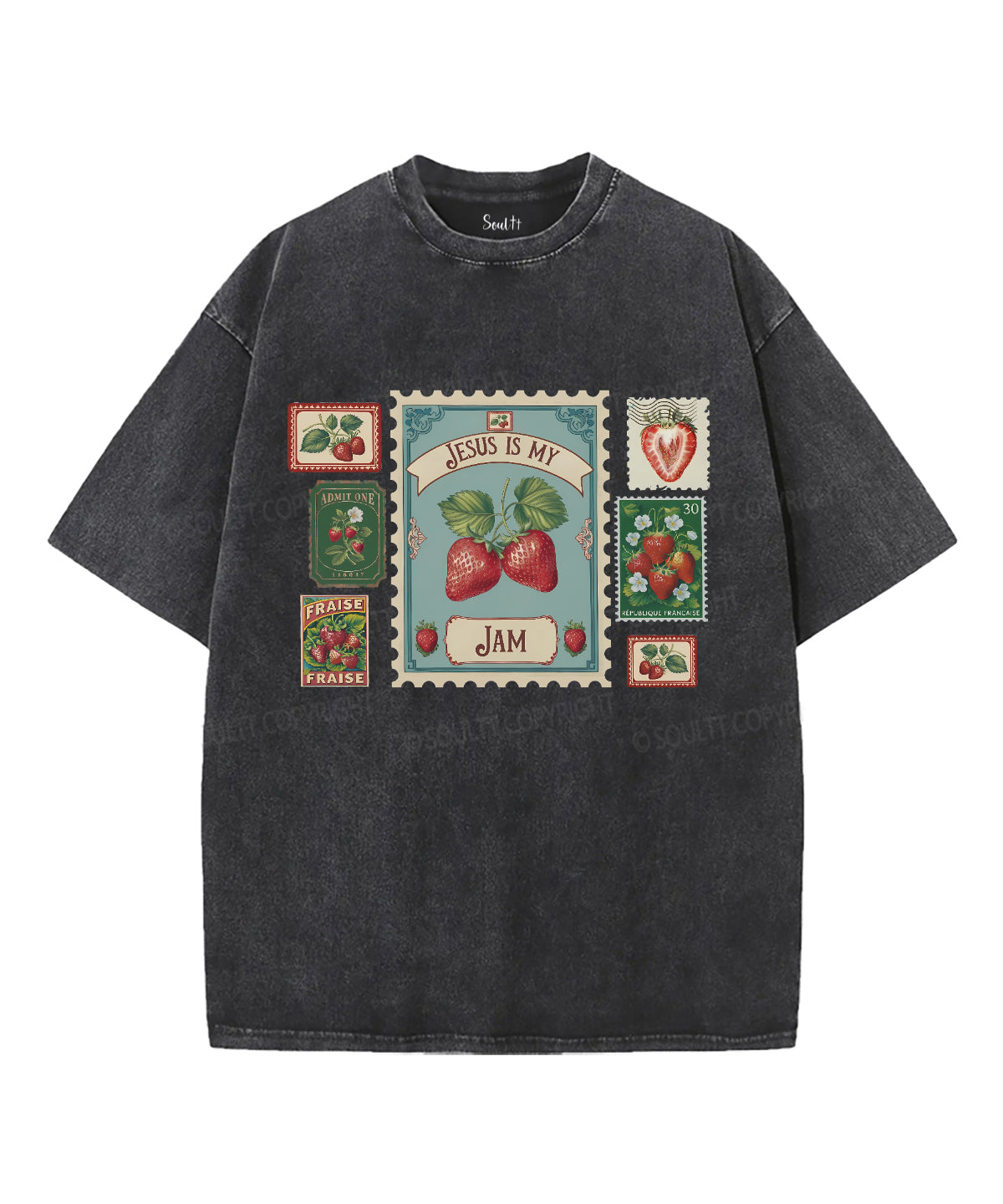 Jesus Is My Jam Unisex Washed Christian T-shirt Hoodie, Sweatshirt | CiraTrend.com (Image 1)
