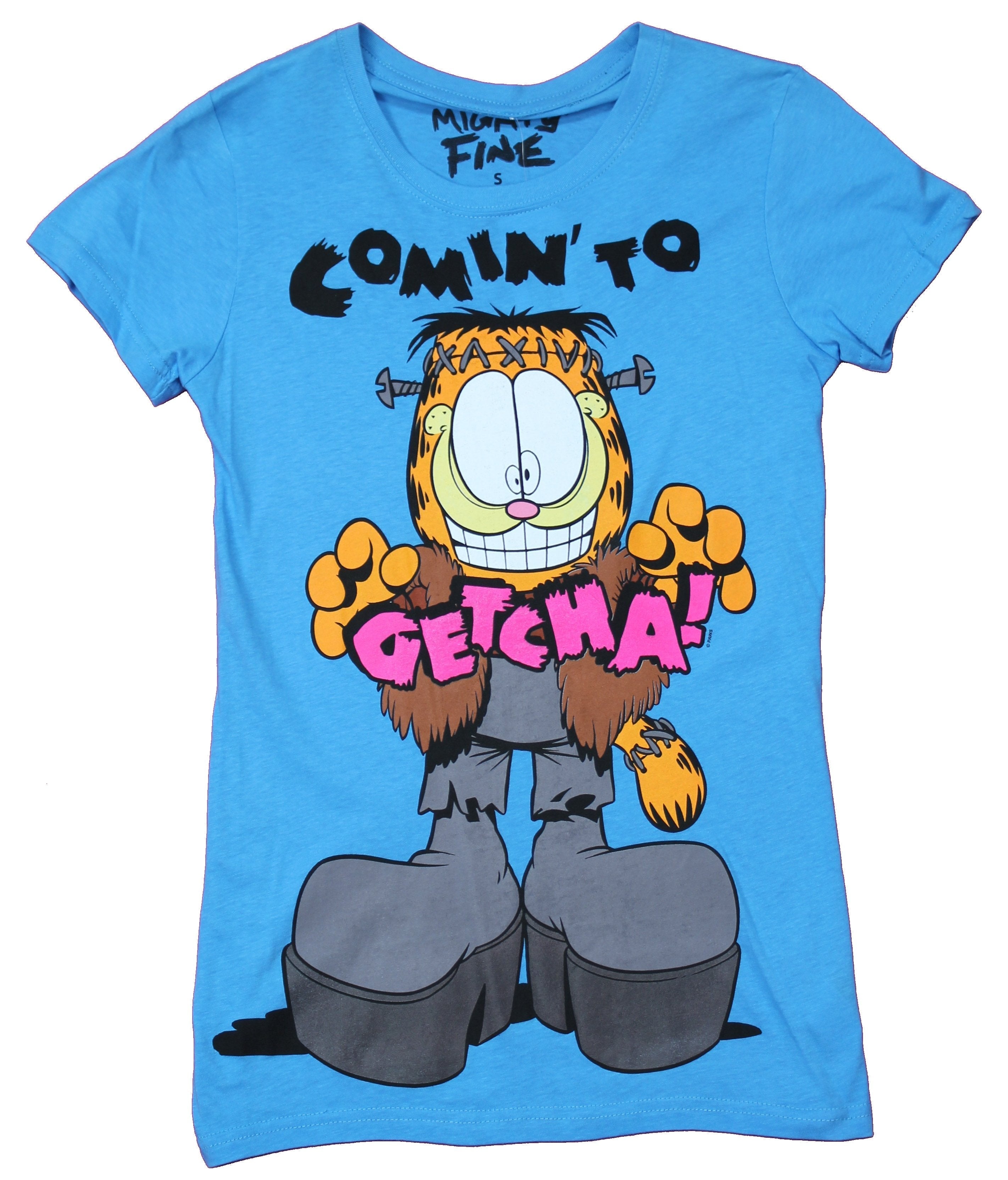 Garfield Girls Juniors T-Shirt - Comin to Getcha! Frankenstein Style Hoodie, Sweatshirt | CiraTrend.com