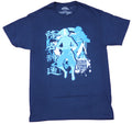 Avatar the Last Airbender Mens T-Shirt - Aang Blue White Splatter Kanji Image Hoodie, Sweatshirt | CiraTrend.com