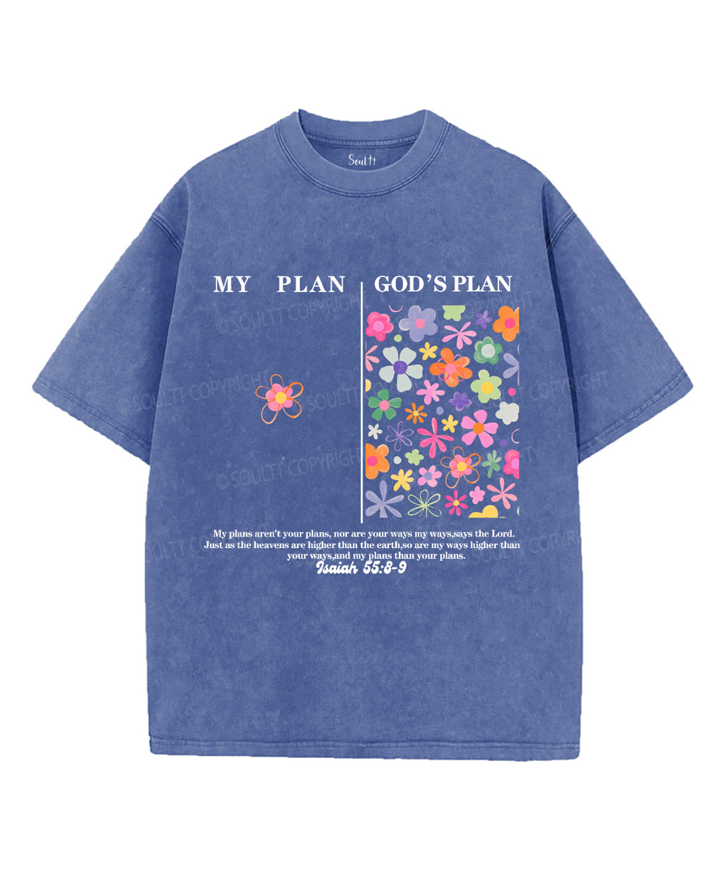 My PlanÃ¯Â¼Å“God's Plan Unisex Washed Christian T-shirt Hoodie, Sweatshirt | CiraTrend.com (Image 3)