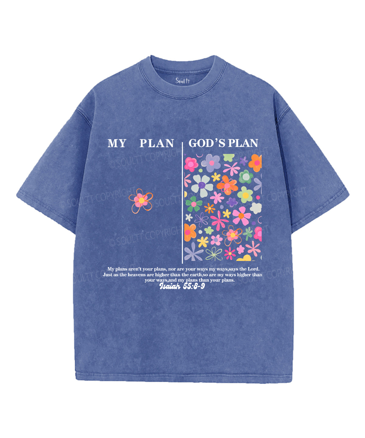My PlanÃ¯Â¼Å“God's Plan Unisex Washed Christian T-shirt Hoodie, Sweatshirt | CiraTrend.com (Image 3)
