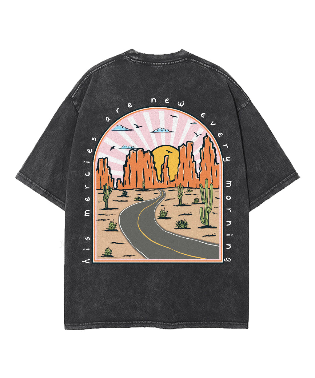 His Mercies Are New Double Sided Unisex Washed Christian T-shirt Style007 Hoodie, Sweatshirt | CiraTrend.com (Image 3)