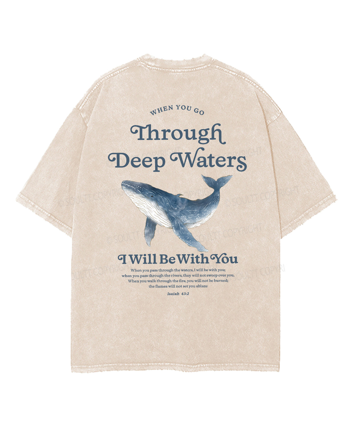 I Will Be With You Double Sided Unisex Washed Christian T-shirt Style038 Hoodie, Sweatshirt | CiraTrend.com (Image 3)