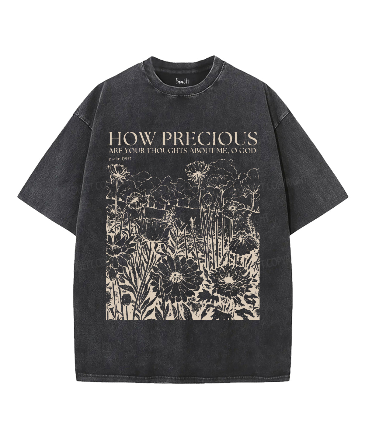 How Precious Are Your Thoughts About Me Washed Christian Style001 T-Shirts, Hoodie, Sweatshirt