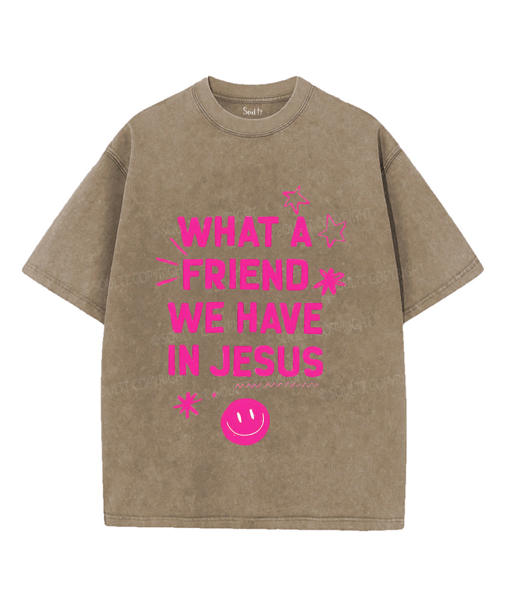 What A Friend We Have In Jesus Unisex Washed Christian T-shirt Hoodie, Sweatshirt | CiraTrend.com (Image 5)