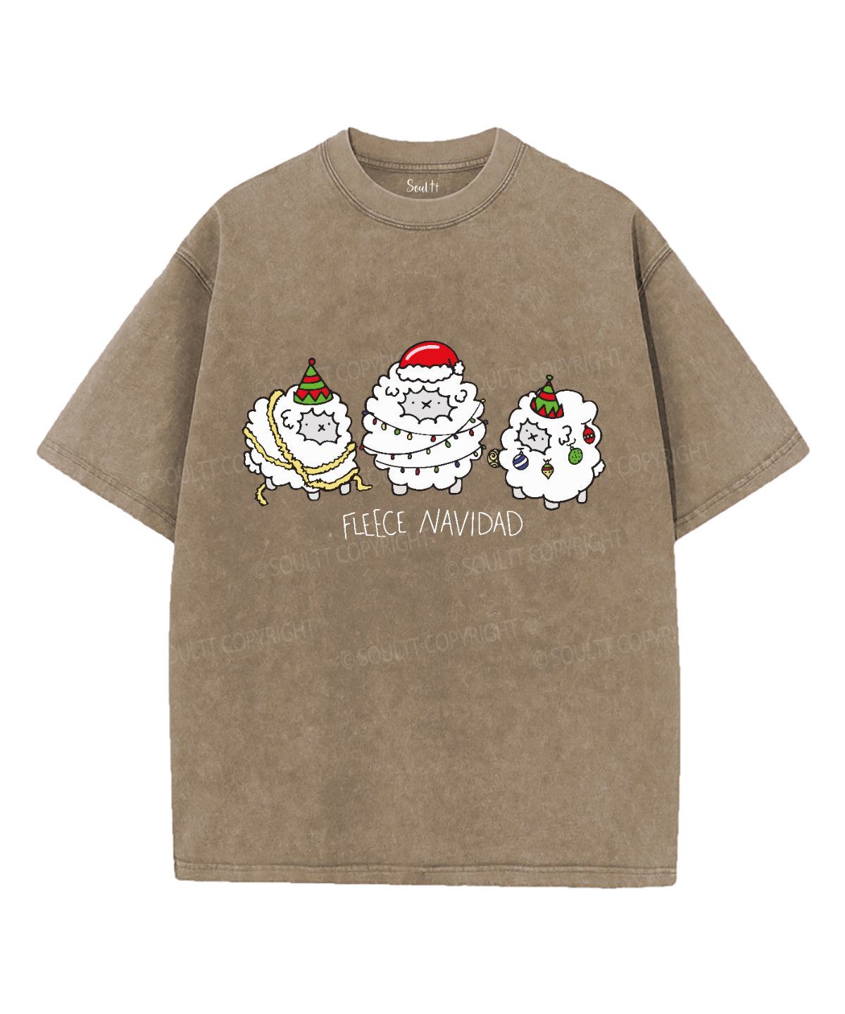 Fleece Navidad Washed Christian T-shirt Hoodie, Sweatshirt | CiraTrend.com (Image 5)