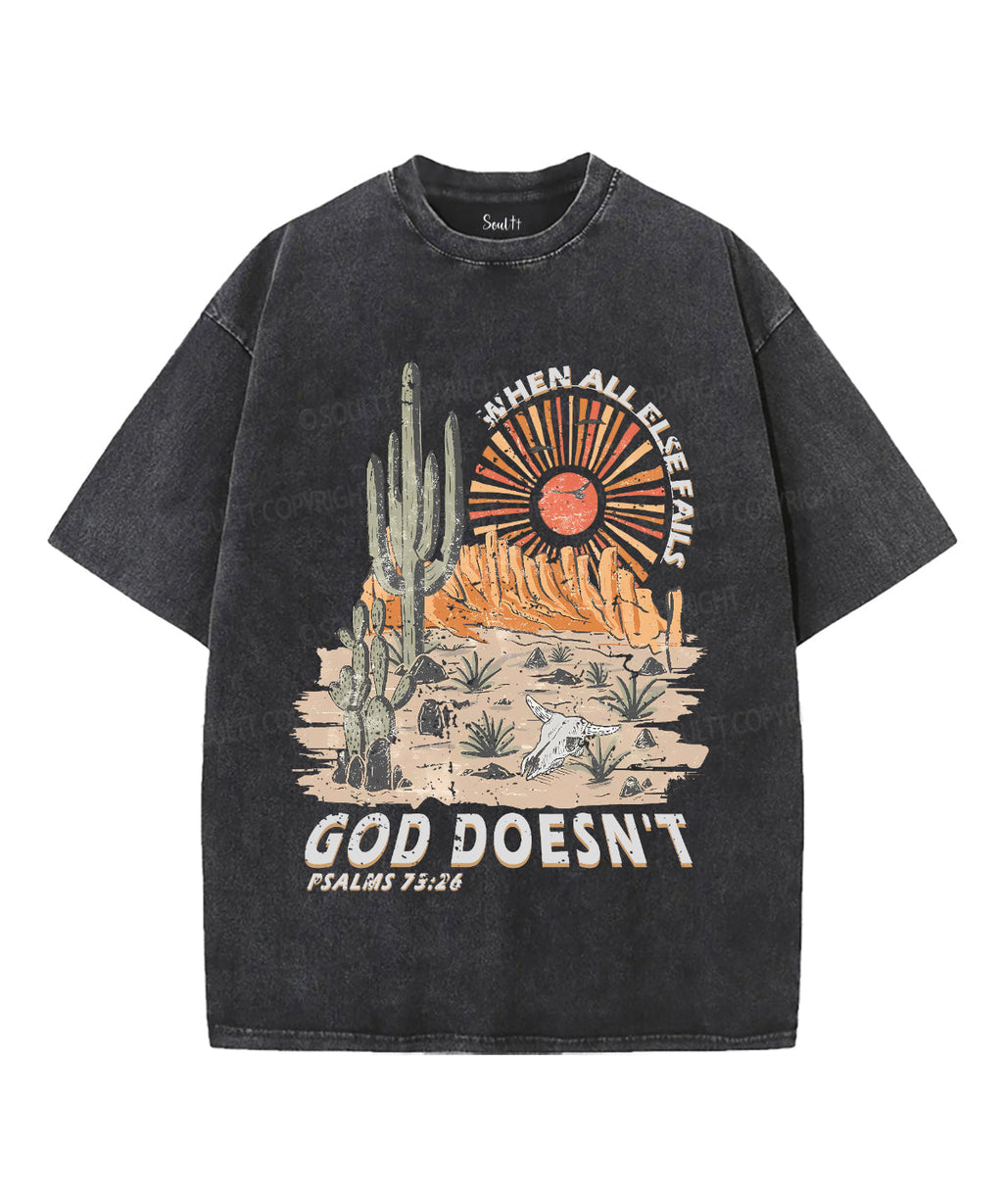 When All Else Fails Unisex Washed Christian T-shirt Style001 Hoodie, Sweatshirt | CiraTrend.com (Image 1)