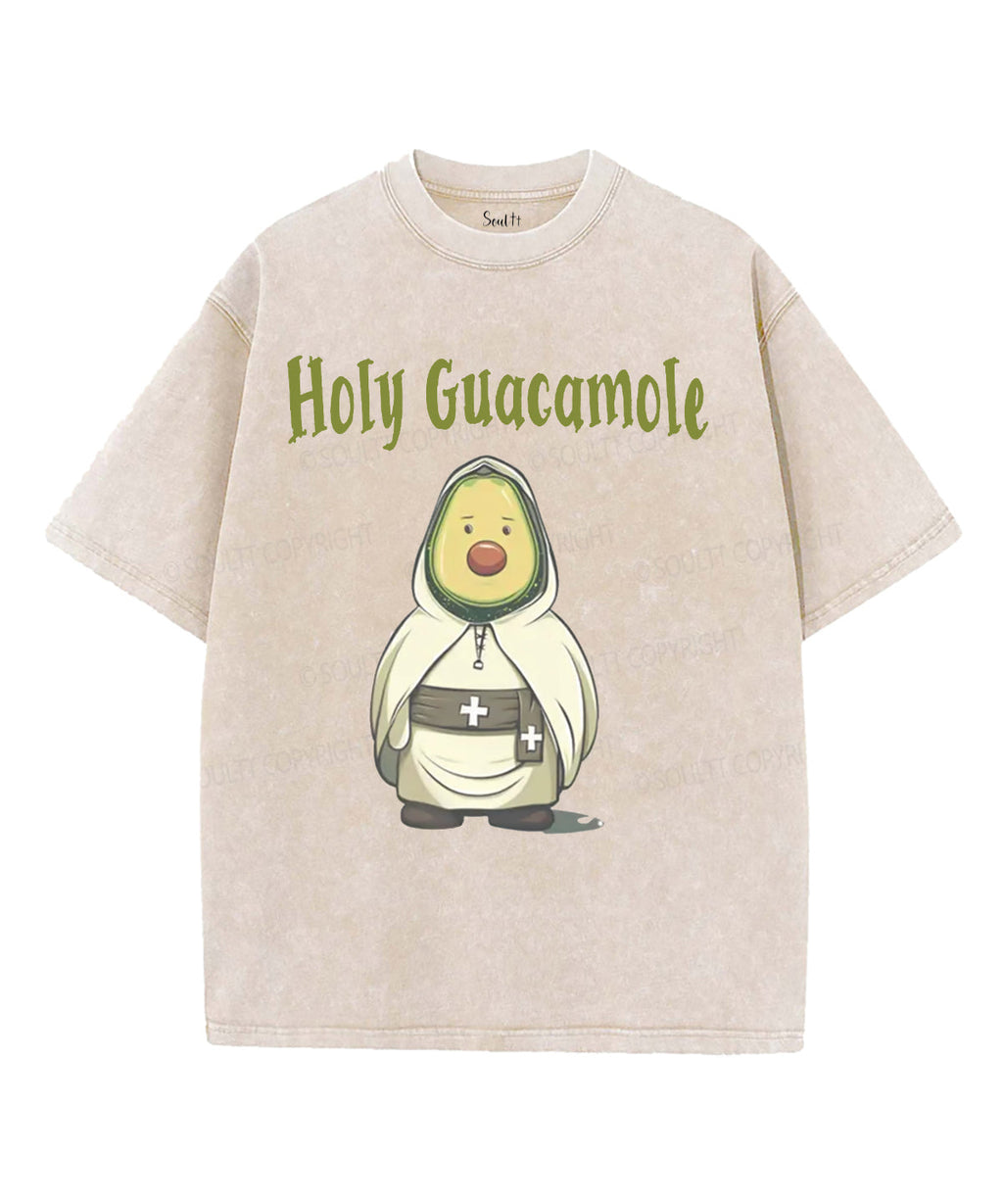 Holy Guacamole Unisex Washed Christian T-shirt Hoodie, Sweatshirt | CiraTrend.com (Image 2)