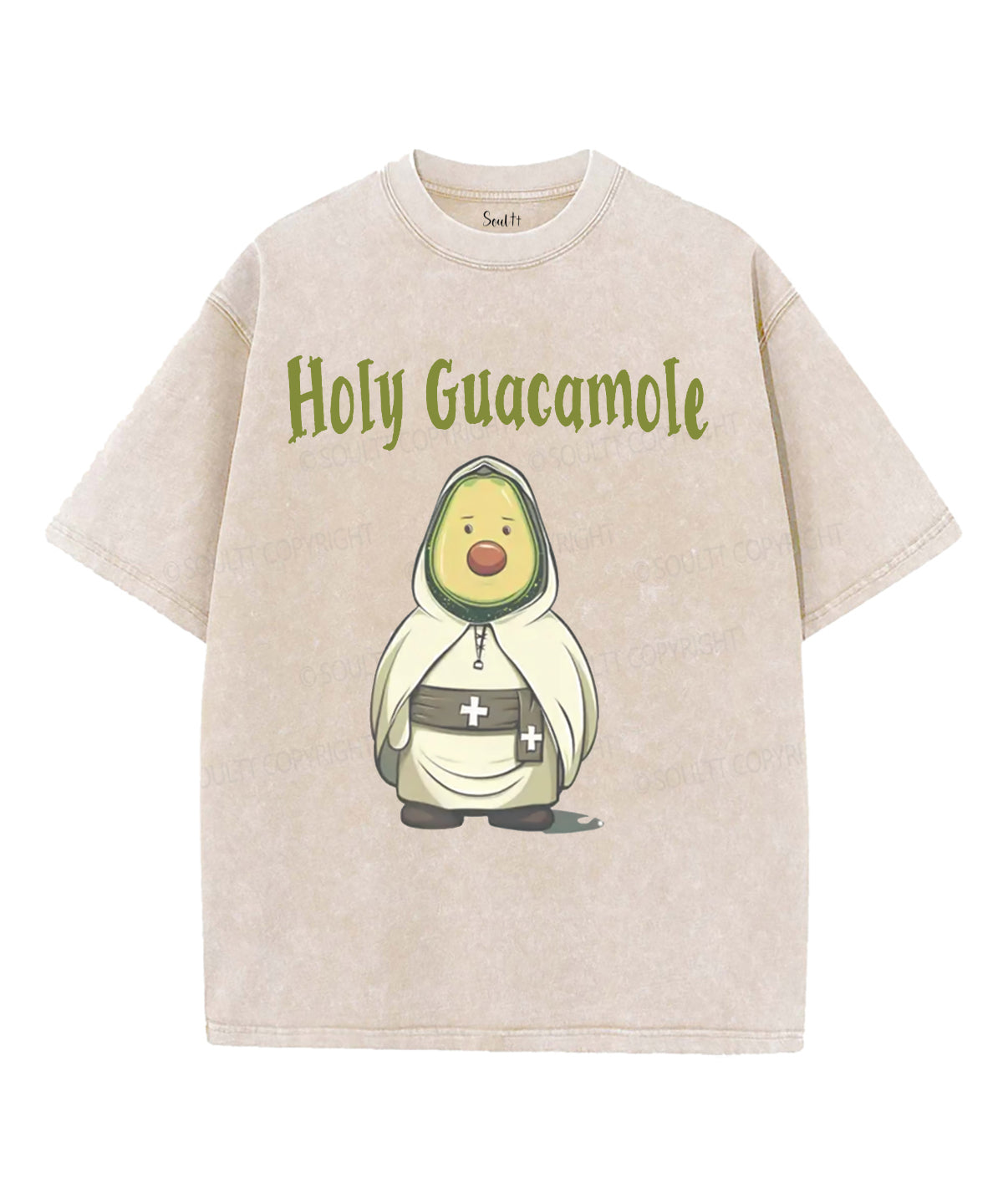 Holy Guacamole Unisex Washed Christian T-shirt Hoodie, Sweatshirt | CiraTrend.com (Image 2)