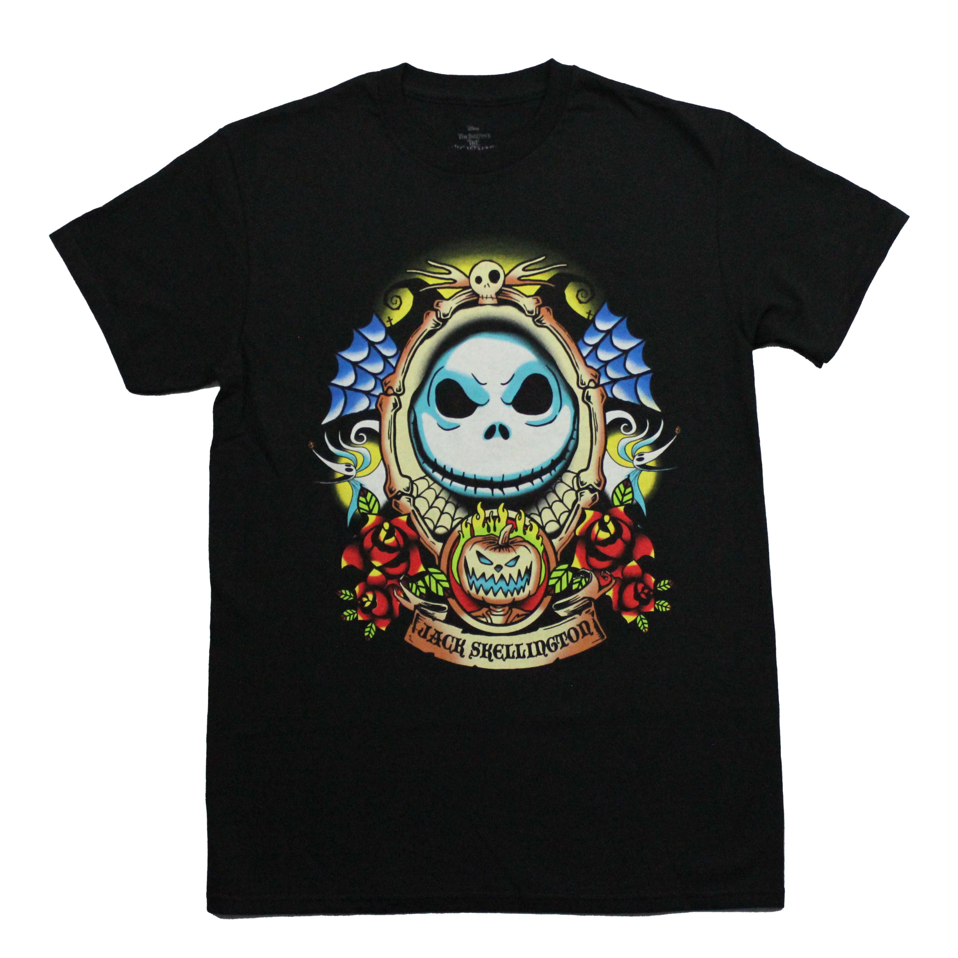 Nightmare Before Christmas Mens T-Shirt -  Jack Skellington Tattoo Design Hoodie, Sweatshirt | CiraTrend.com