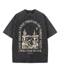 I Will Fear No Evil Washed Christian Style002 T-Shirts, Hoodie, Sweatshirt