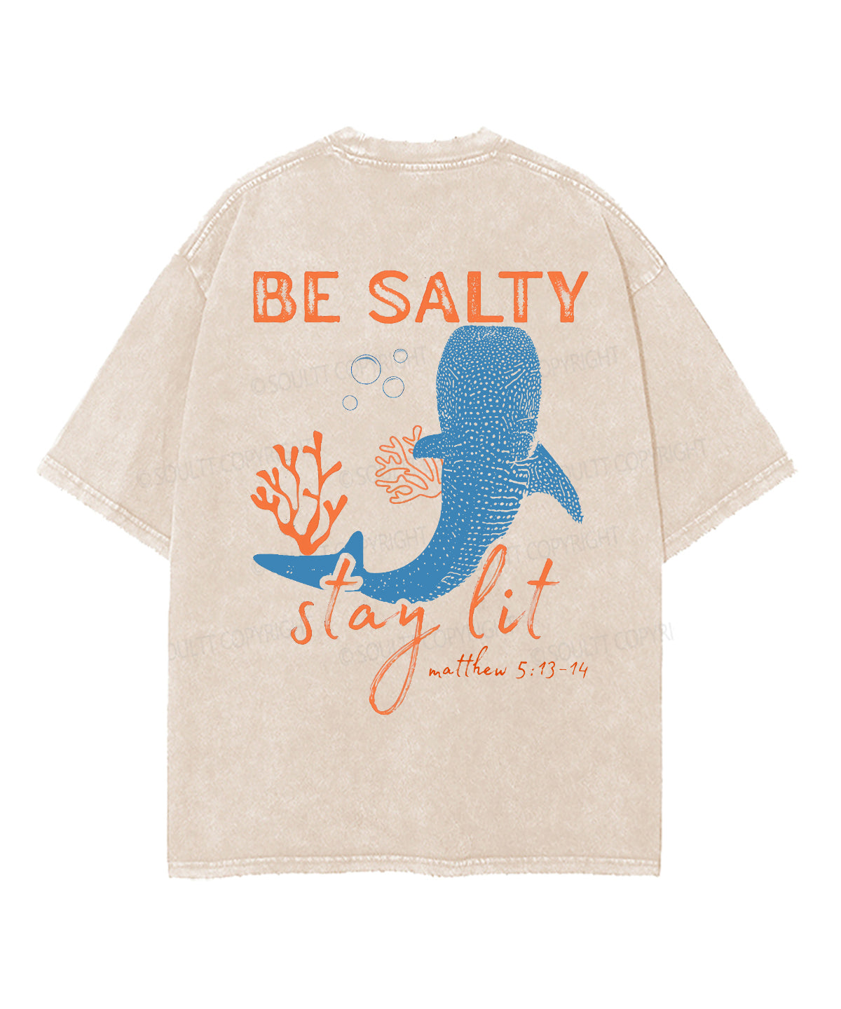 Be Salty Stay Lit Double Sided Unisex Washed Christian T-shirt Style002 Hoodie, Sweatshirt | CiraTrend.com (Image 4)
