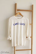 Lake Life Mineral Washed Long Sleeve Graphic