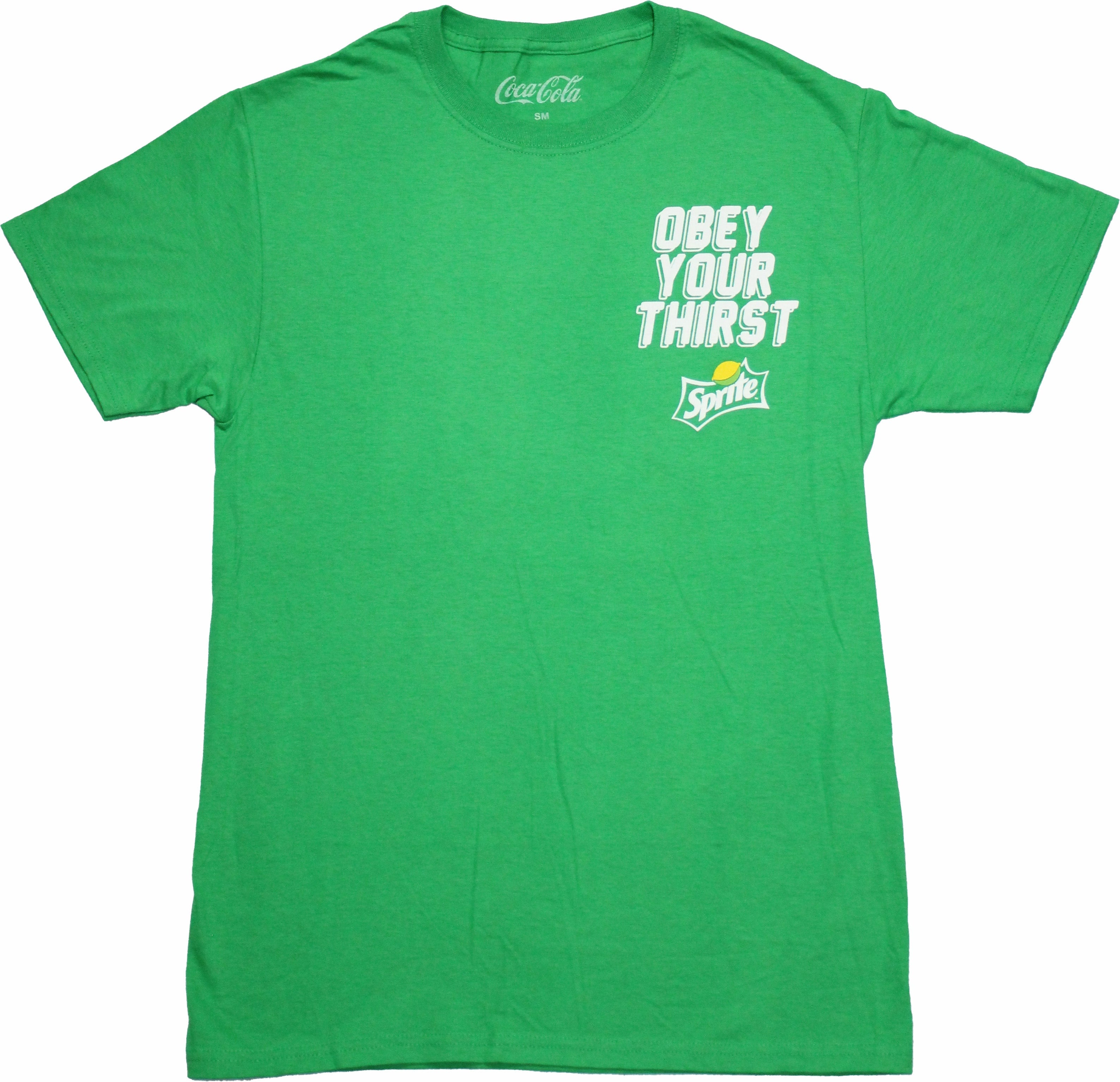 Sprite Mens T-Shirt - Obey Your Thirst Lapel Logo back Hoodie, Sweatshirt | CiraTrend.com (Image 1)
