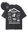 We All Trust God Double Sided Unisex Washed Christian T-shirt Hoodie, Sweatshirt | CiraTrend.com (Image 1)
