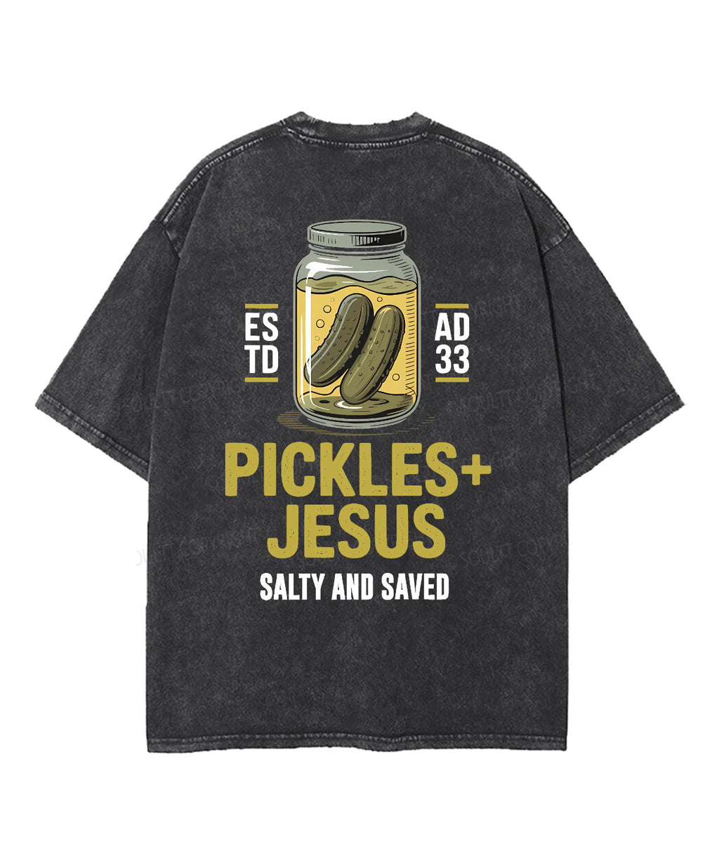 Salty And Saved Double Sided Unisex Washed Christian T-shirt Style009 Hoodie, Sweatshirt | CiraTrend.com (Image 3)