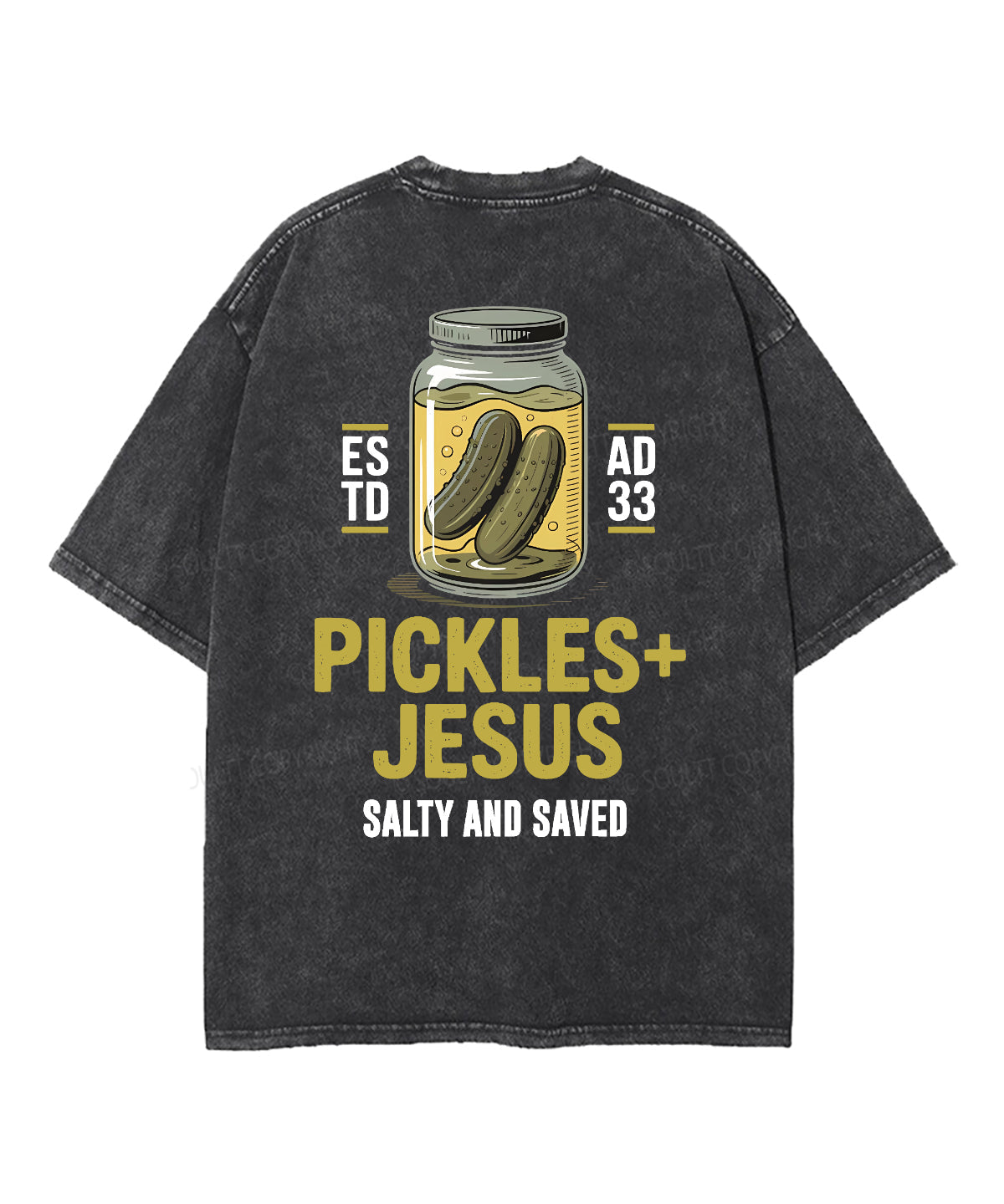Salty And Saved Double Sided Unisex Washed Christian T-shirt Style009 Hoodie, Sweatshirt | CiraTrend.com (Image 3)