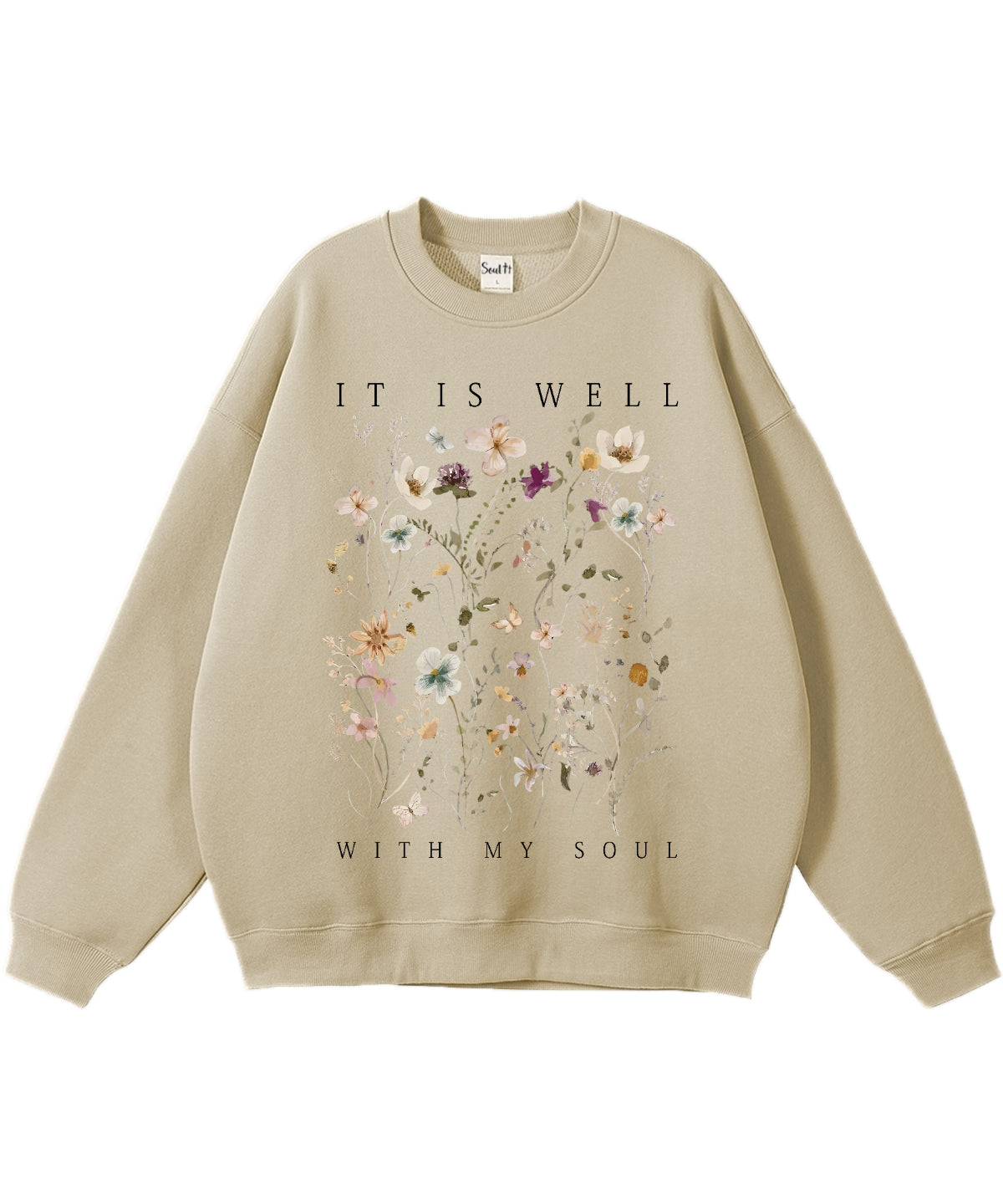 It Is Well With My Soul Cotton Christian Sweatshirt Style002 T-Shirts, Hoodie | CiraTrend.com (Image 4)