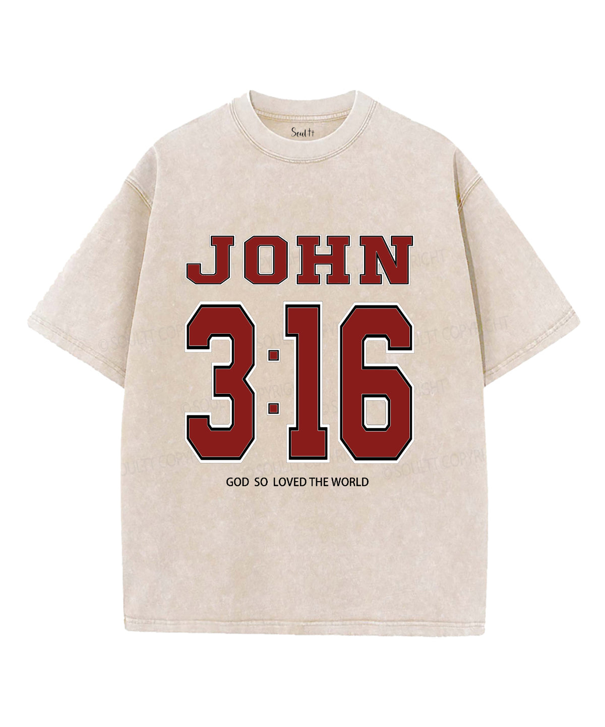 God So Loved The World Unisex Washed Christian T-shirt Hoodie, Sweatshirt | CiraTrend.com (Image 4)