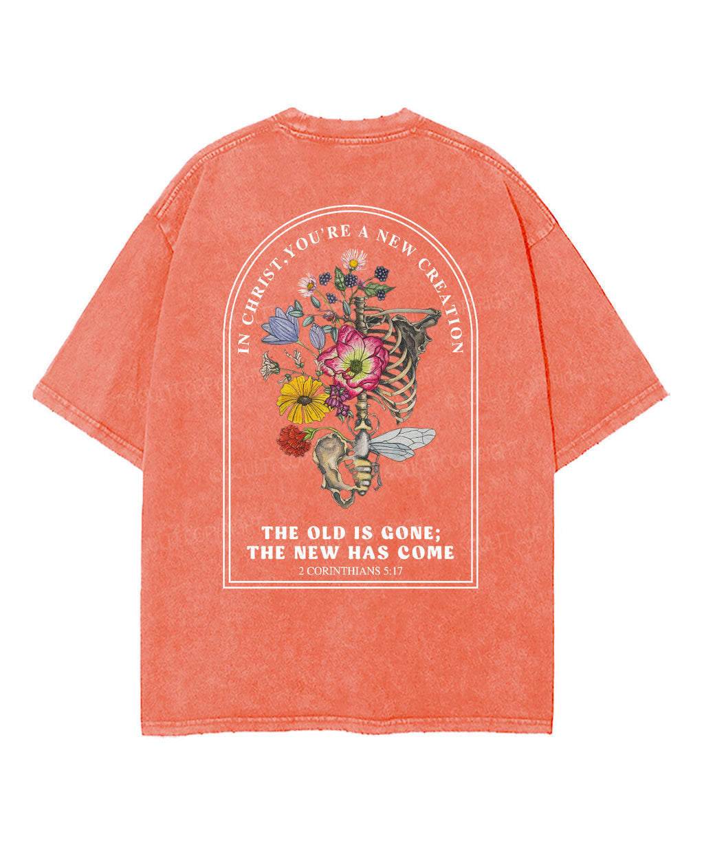 The Old Is Gone Double Sided Halloween Washed Christian T-shirt Hoodie, Sweatshirt | CiraTrend.com (Image 3)
