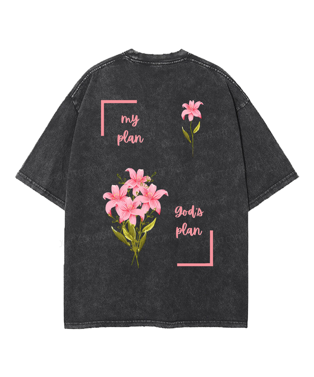 My Plan God's Plan Double Sided Unisex Washed Christian T-shirt Hoodie, Sweatshirt | CiraTrend.com (Image 3)