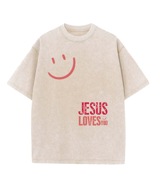 Jesus Love You Washed Christian T-shirt Hoodie, Sweatshirt | CiraTrend.com (Image 4)