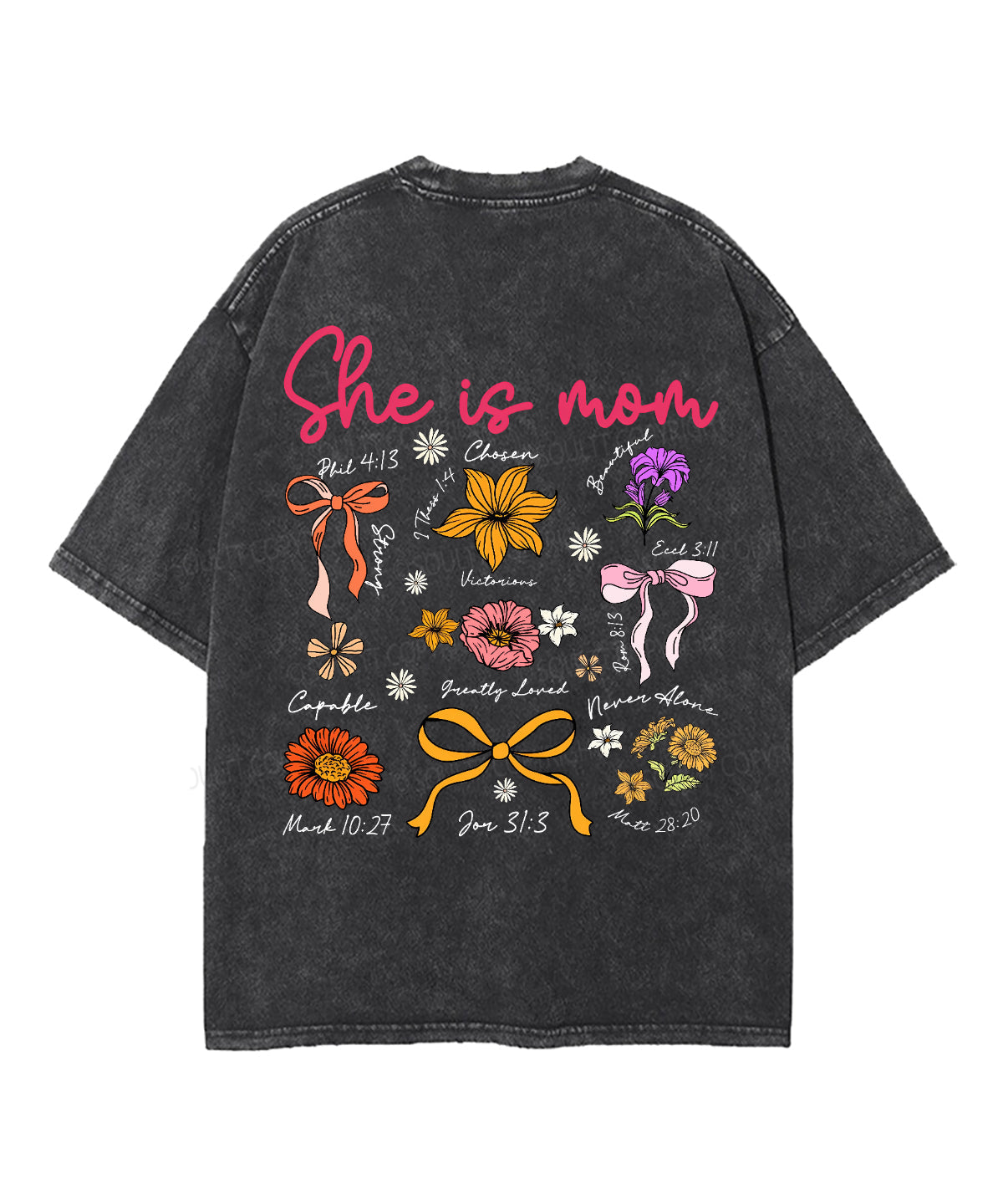 She Is Mom Double Sided Unisex Washed Christian T-shirt Style002 Hoodie, Sweatshirt | CiraTrend.com (Image 5)