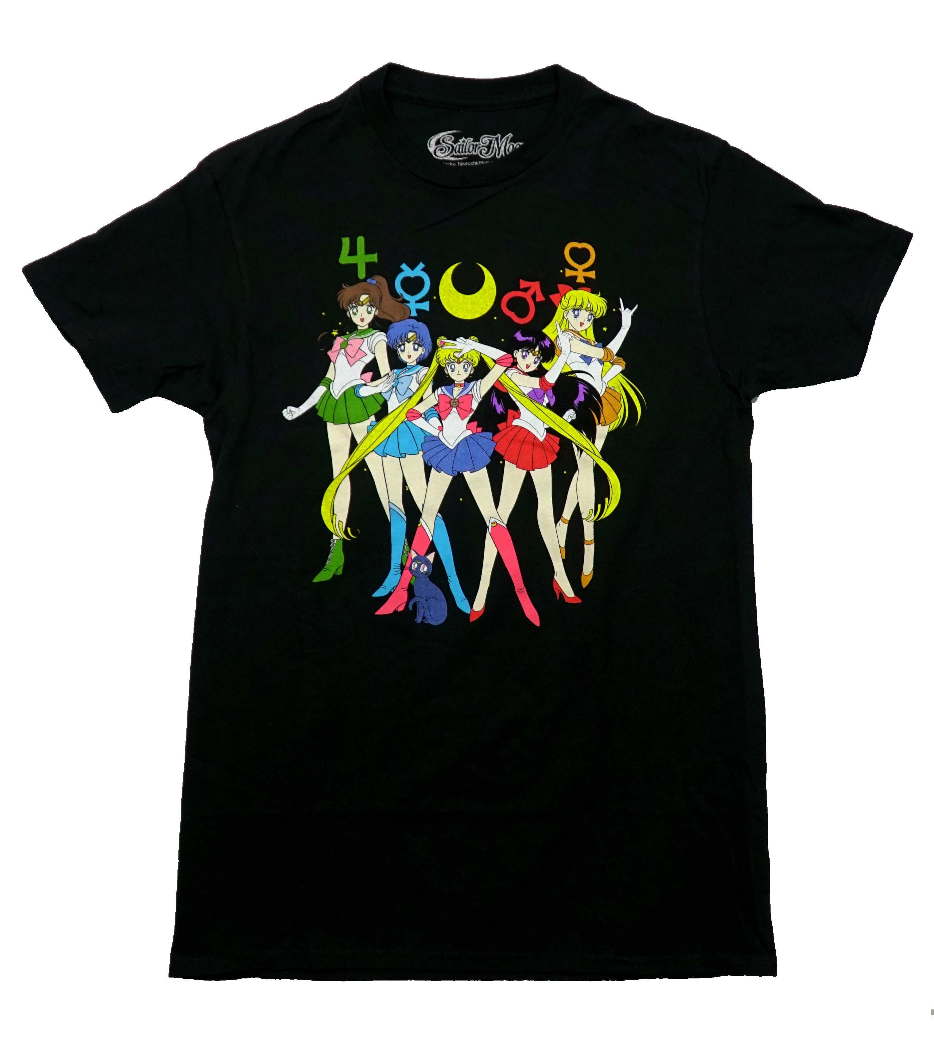 Sailor Moon Mens T-Shirt - Characters Under Celestial Symbols Names on Back Hoodie, Sweatshirt | CiraTrend.com