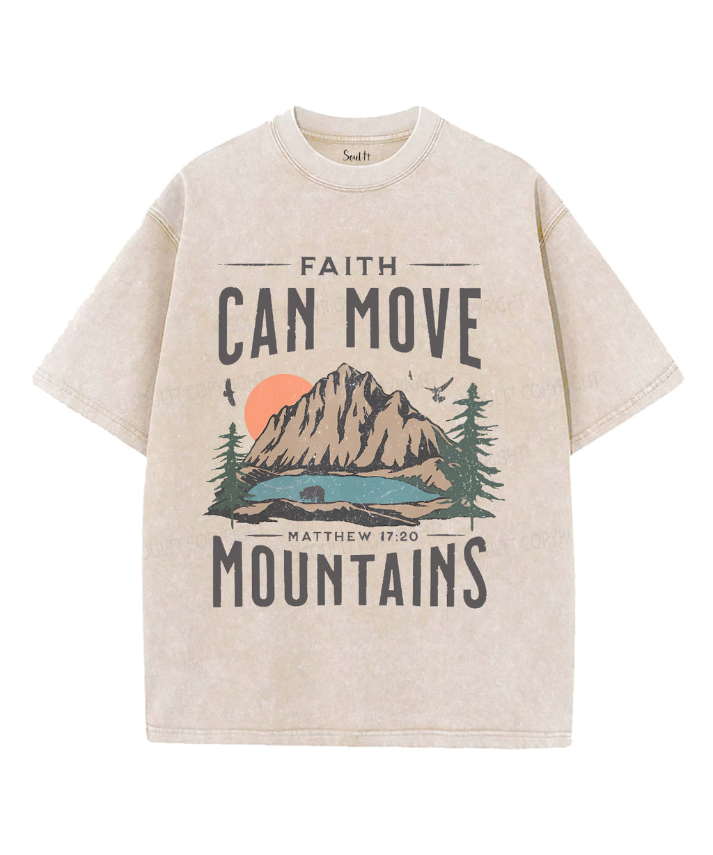 Faith Can Move Unisex Washed Christian T-shirt Style001 Hoodie, Sweatshirt | CiraTrend.com (Image 3)
