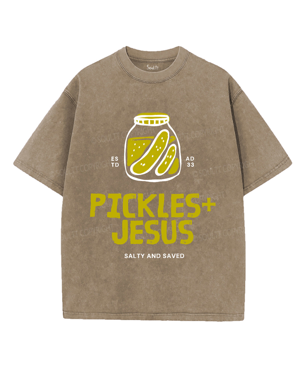 Salty And Saved Unisex Washed Christian T-shirt Hoodie, Sweatshirt | CiraTrend.com (Image 5)
