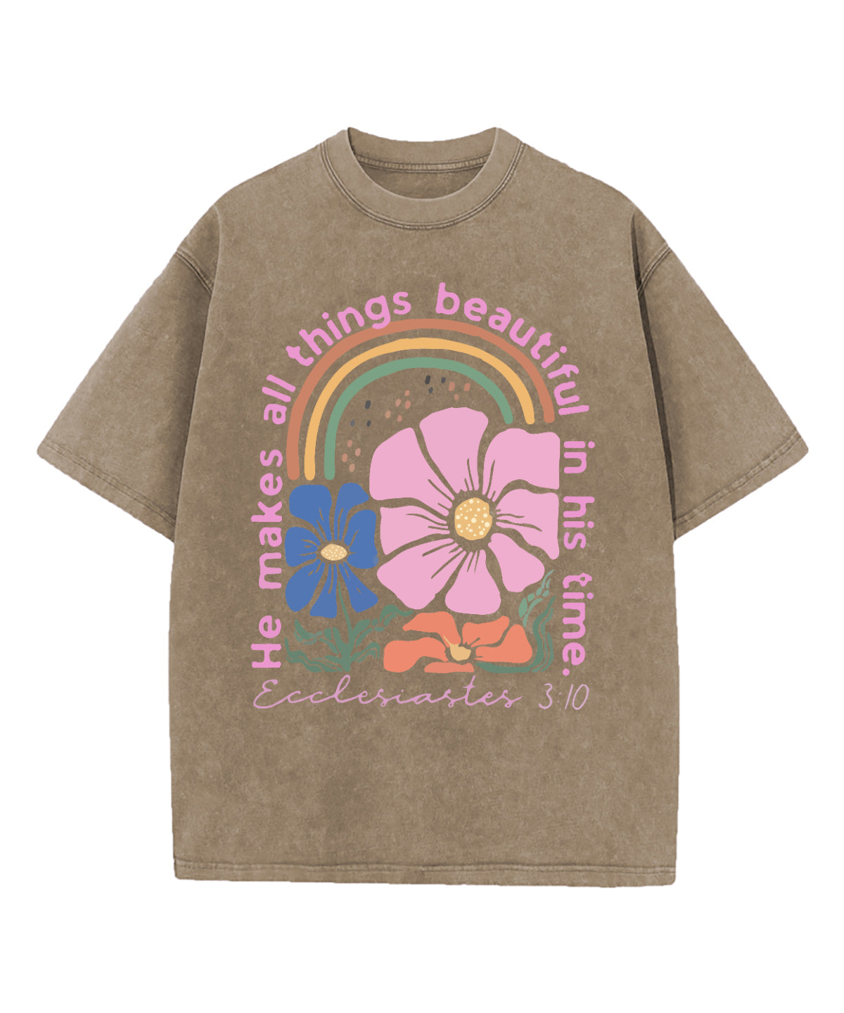 He Makes All Things Beautifyl Washed Christian T-Shirts, Hoodie, Sweatshirt